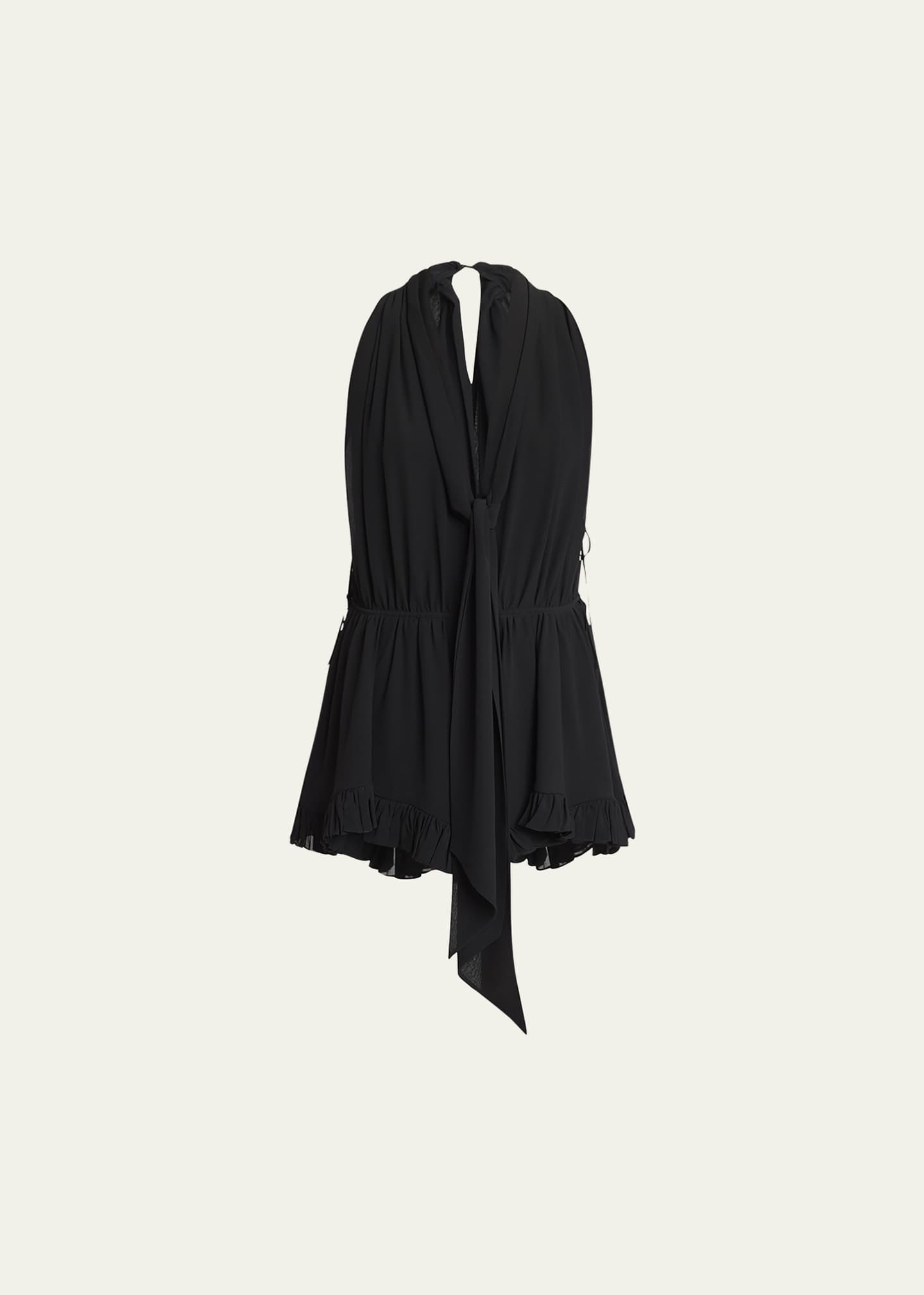 Chloe Organic Silk Mousseline Ruffle Romper Image 1 of 5