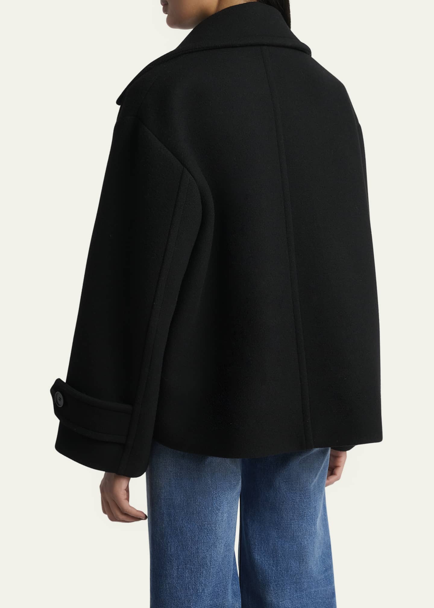 Chloe Double-Breasted Wool Peacoat Image 3 of 5