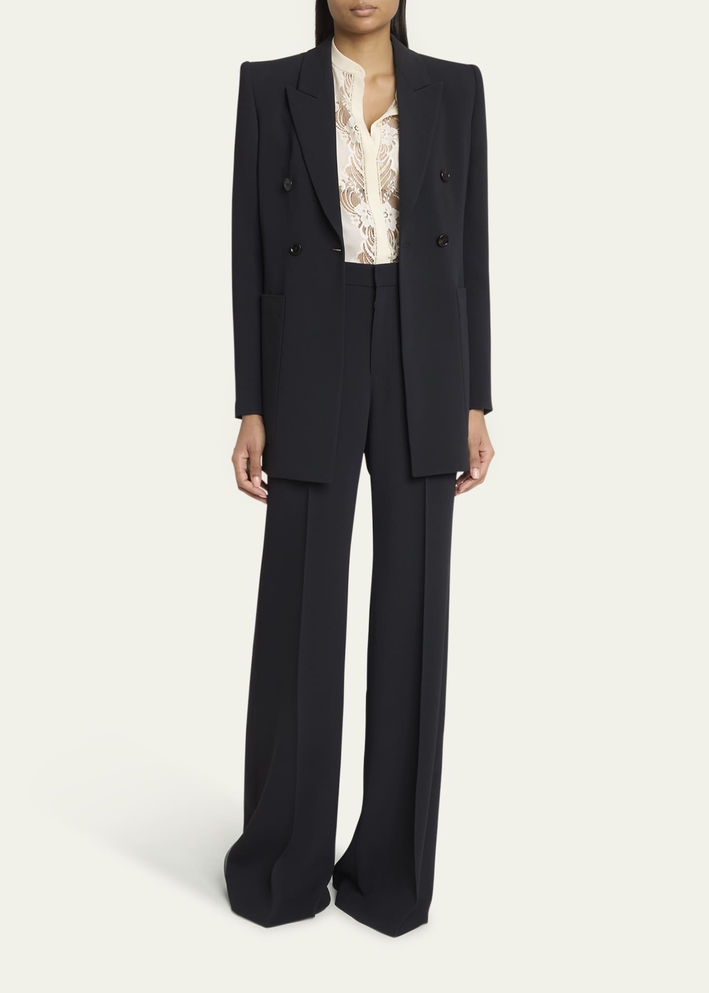 Chloe Soft Crepe Wide-Leg Pants Image 2 of 5