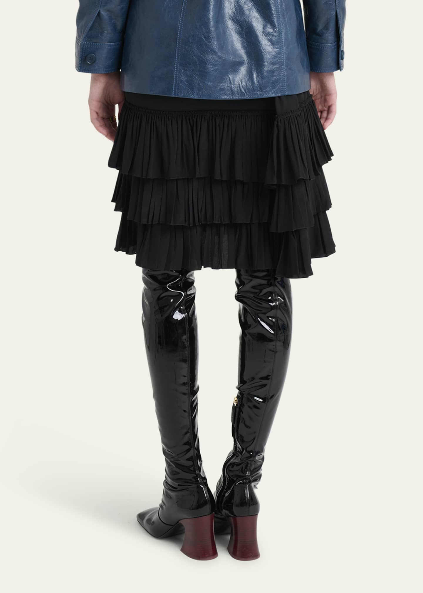 Chloe Ruffle Bermuda Shorts Image 3 of 5