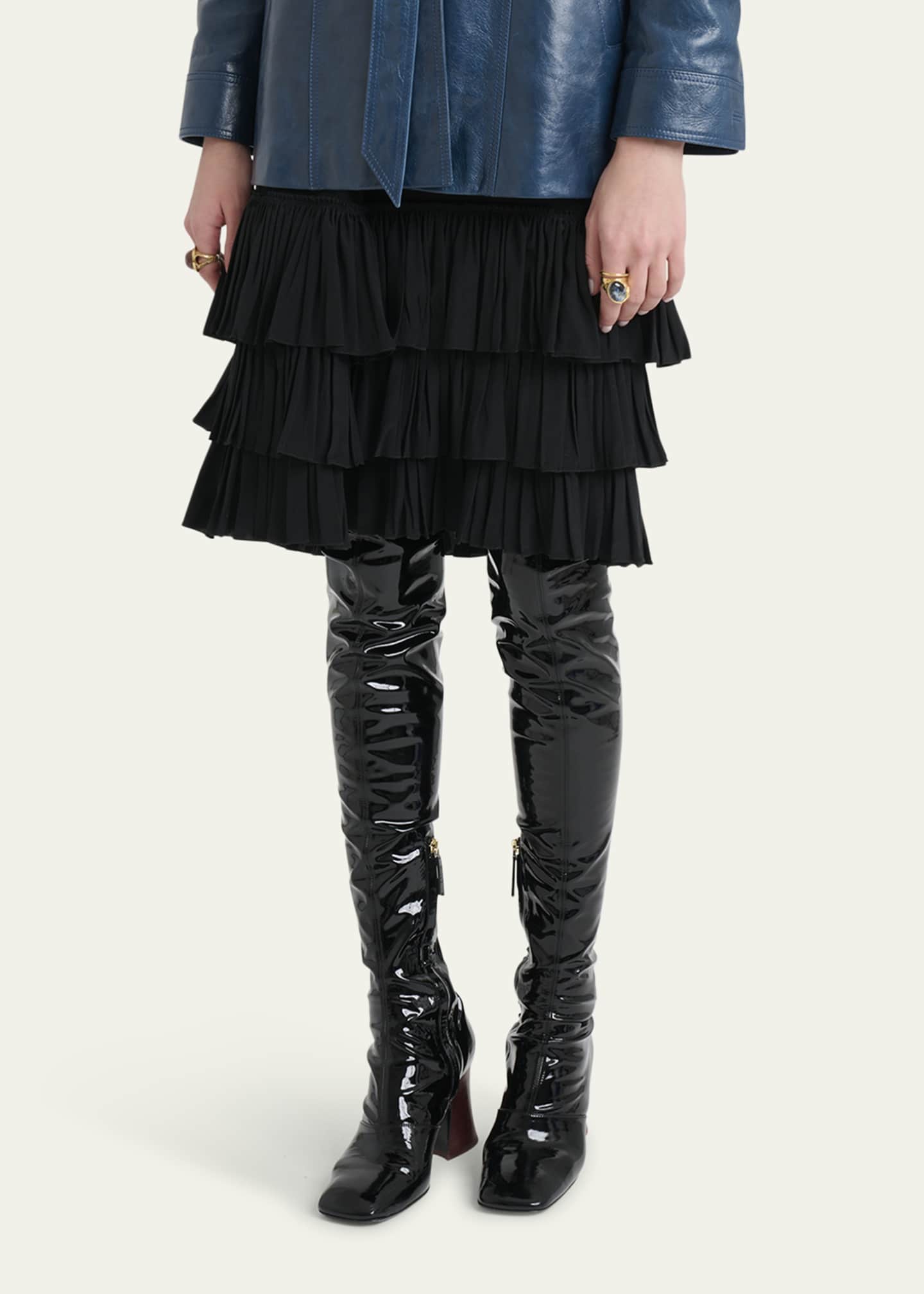 Chloe Ruffle Bermuda Shorts Image 4 of 5