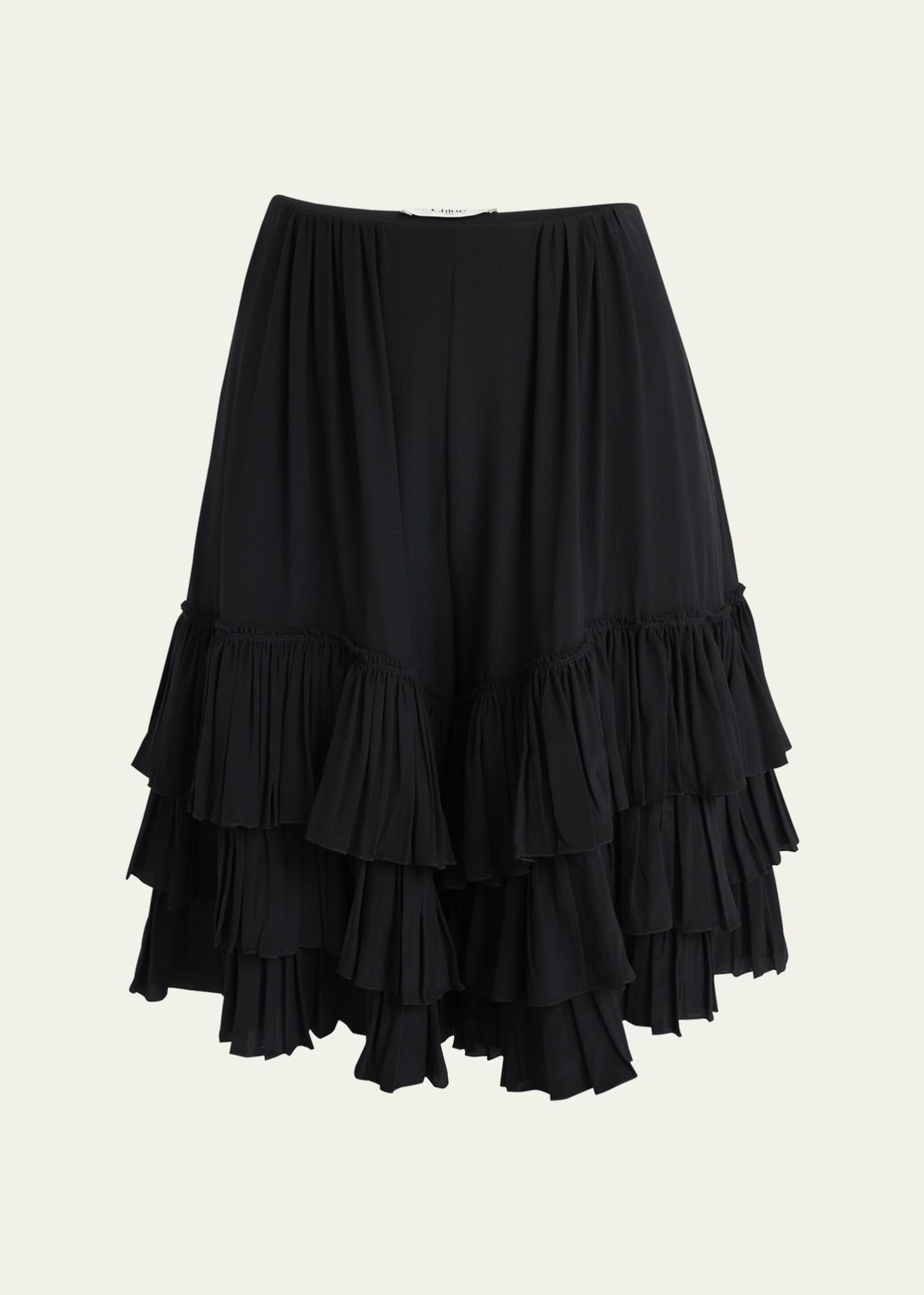 Chloe Ruffle Bermuda Shorts Image 1 of 5