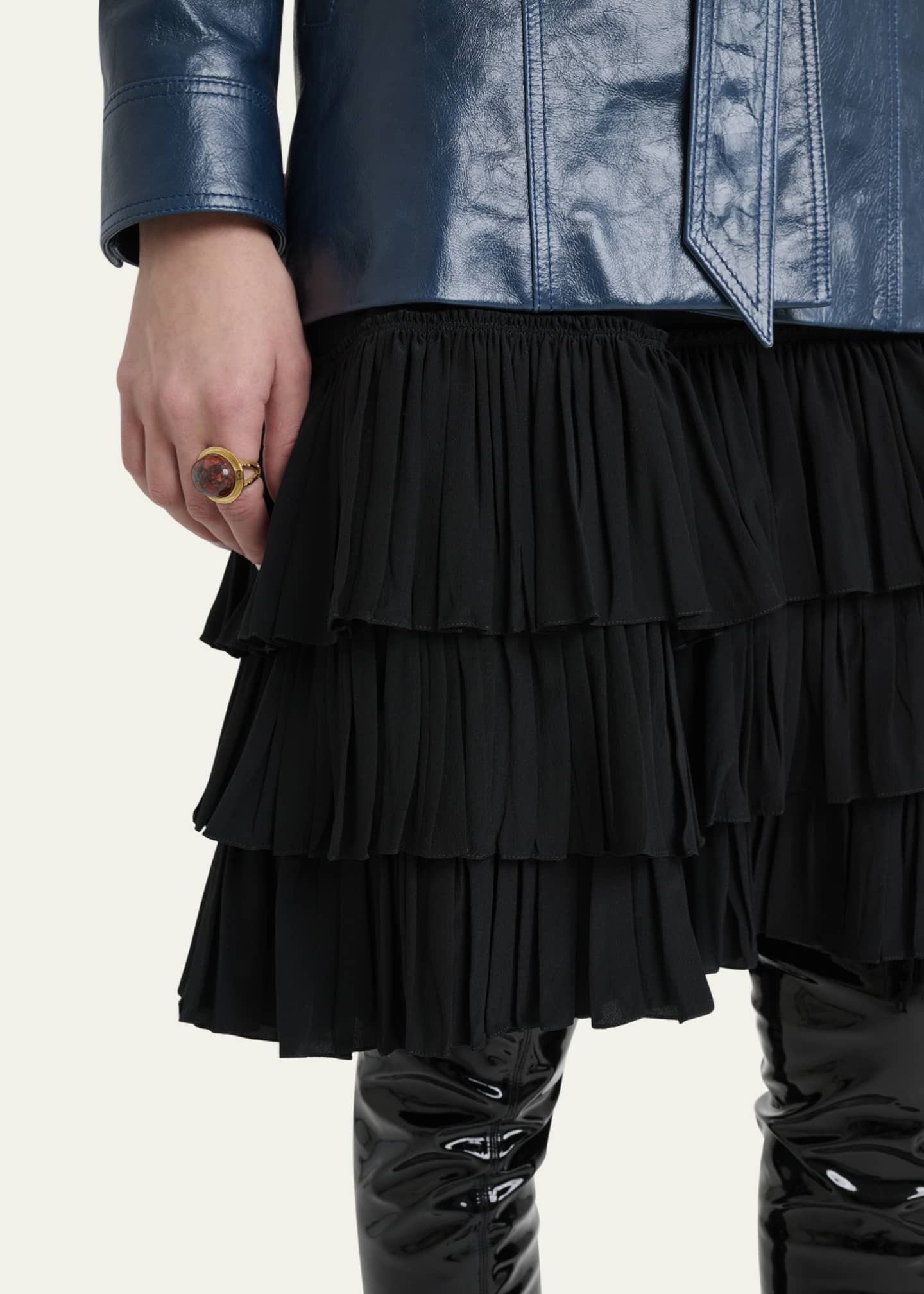Chloe Ruffle Bermuda Shorts Image 5 of 5