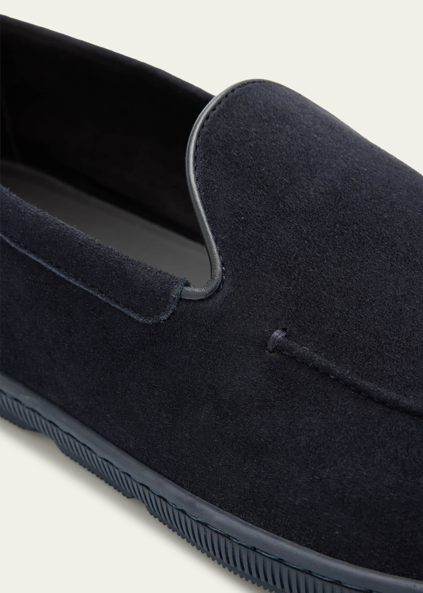 Giorgio Armani Men's Suede Sneaker Loafers - Bergdorf Goodman