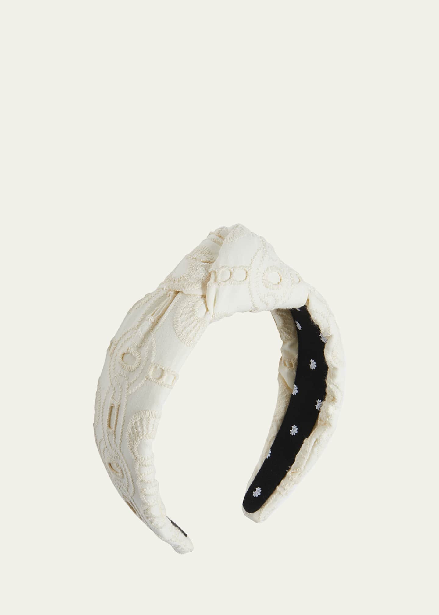 Lele Sadoughi Knotted Eyelet Headband
