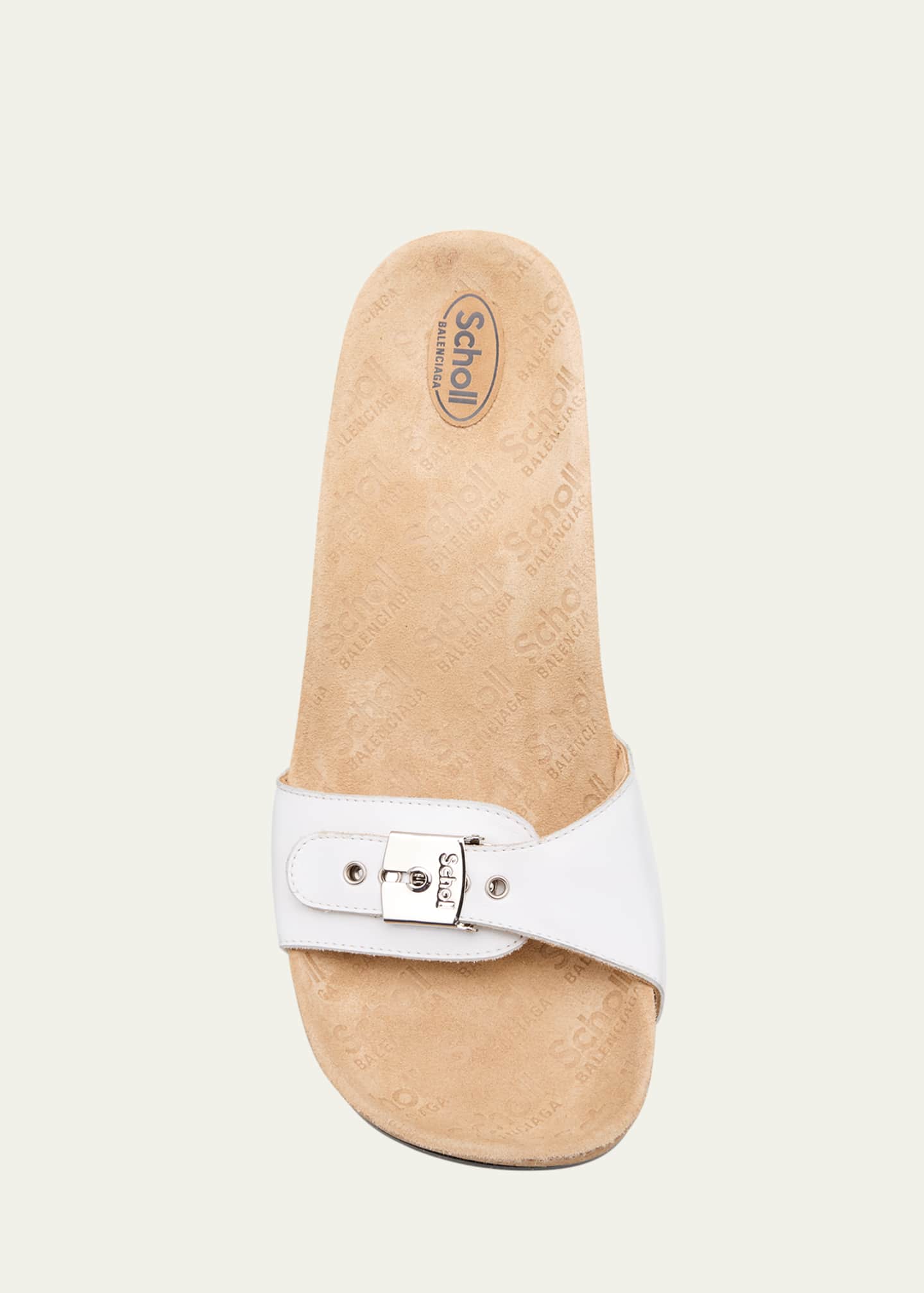 Balenciaga x Scholl Leather Mule Sandals - Bergdorf Goodman