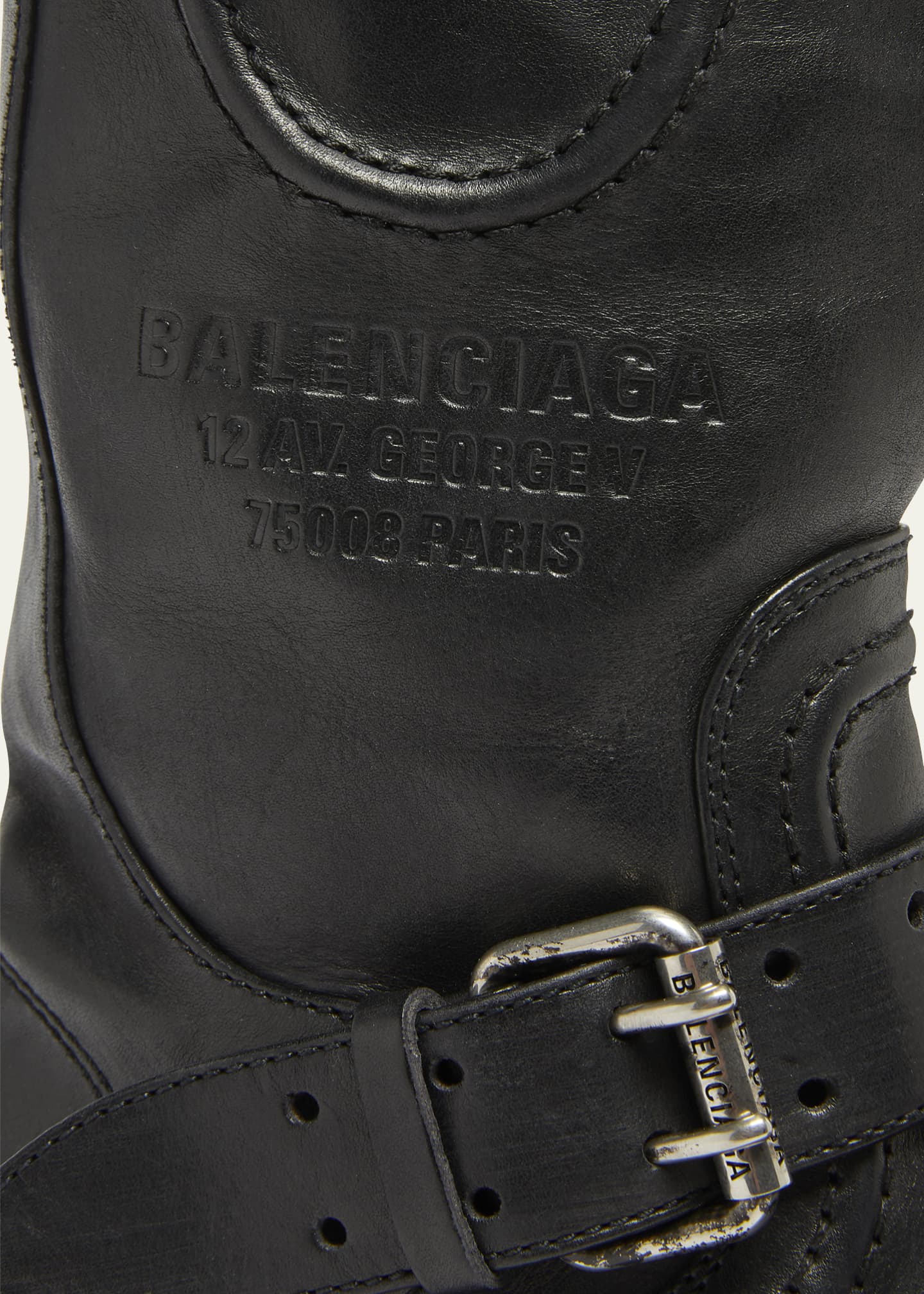 Balenciaga Venom Leather Biker Boots - Bergdorf Goodman