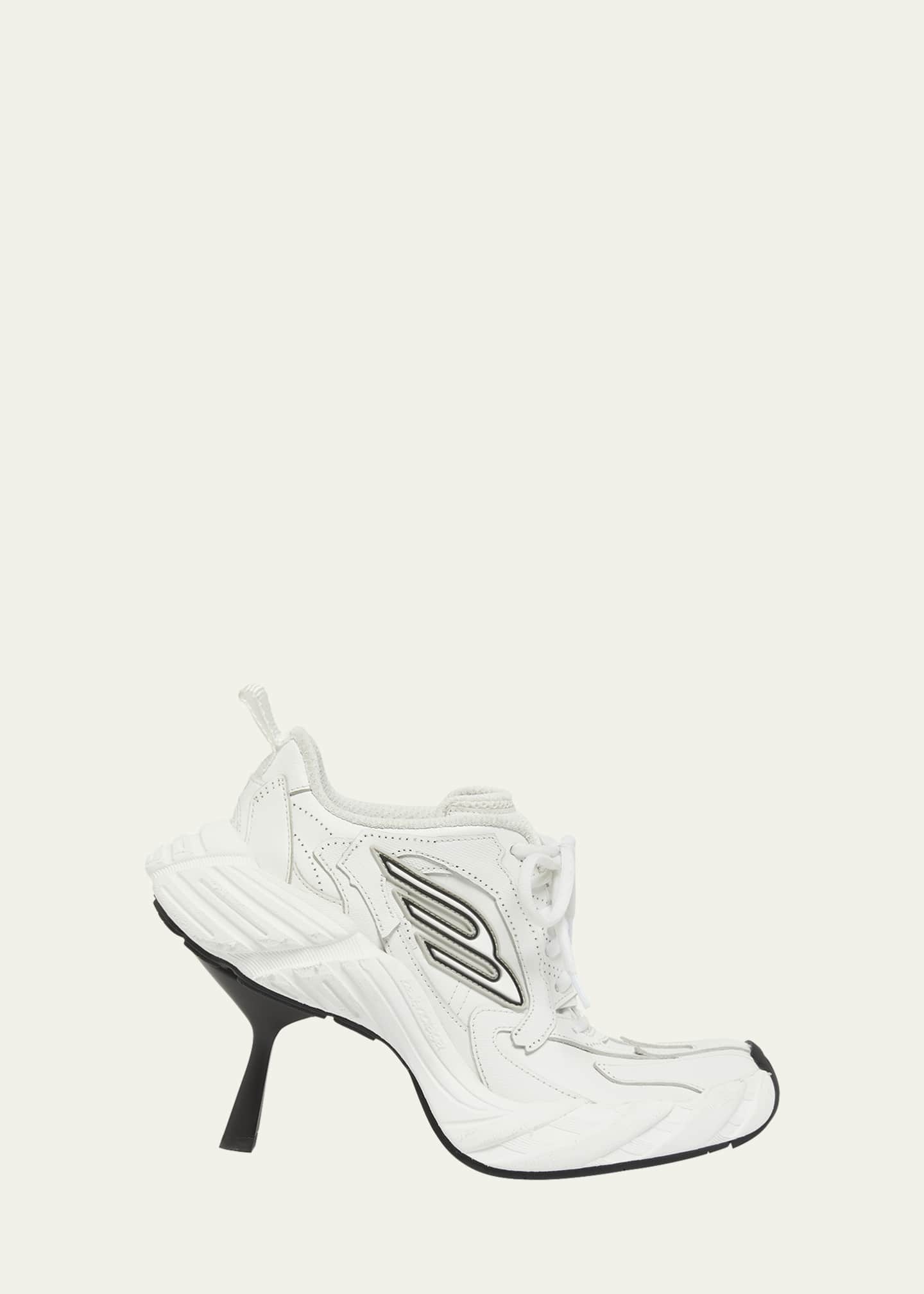 y*様 MONDAY HEEL SHOE Balenciaga Monday Heeled Leather Sneakers - Bergdorf Goodman