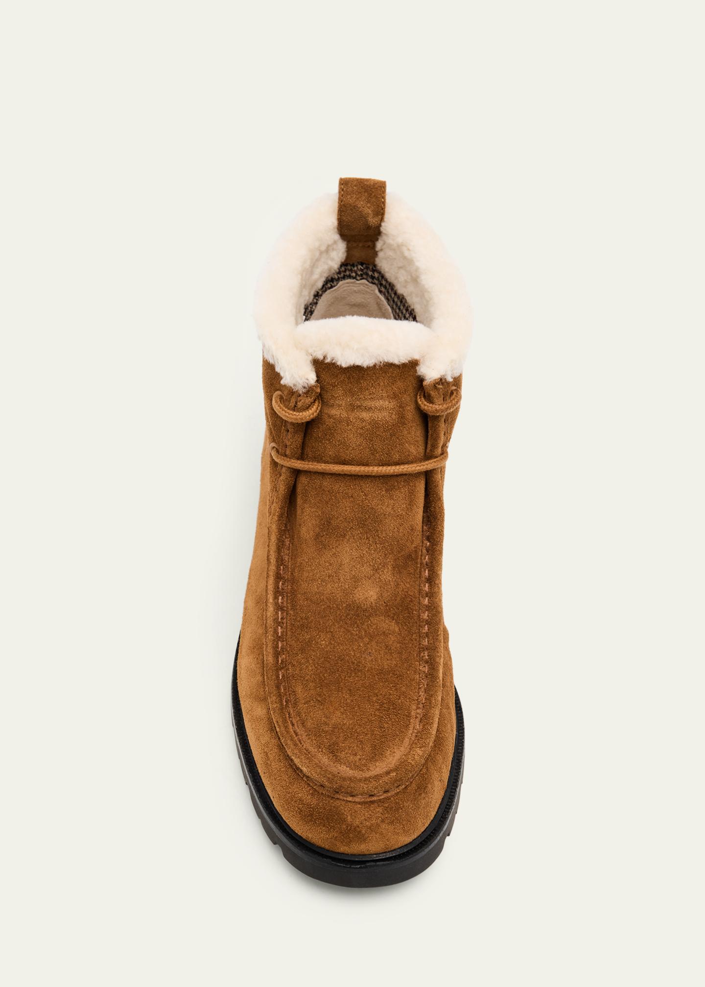 Vince Brown Suede Ankle Boots Arlington Suede Boot in Shoes | Vince main image 4