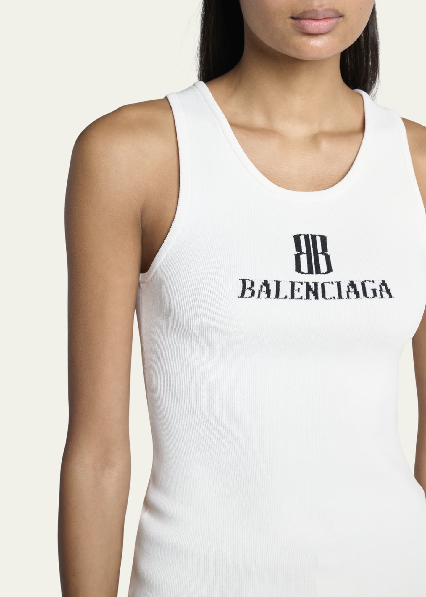 BALENCIAGA タンクトップ 直営店｜BALENCIAGA◇スタンダード リップド タンクトップ (BALENCIAGA