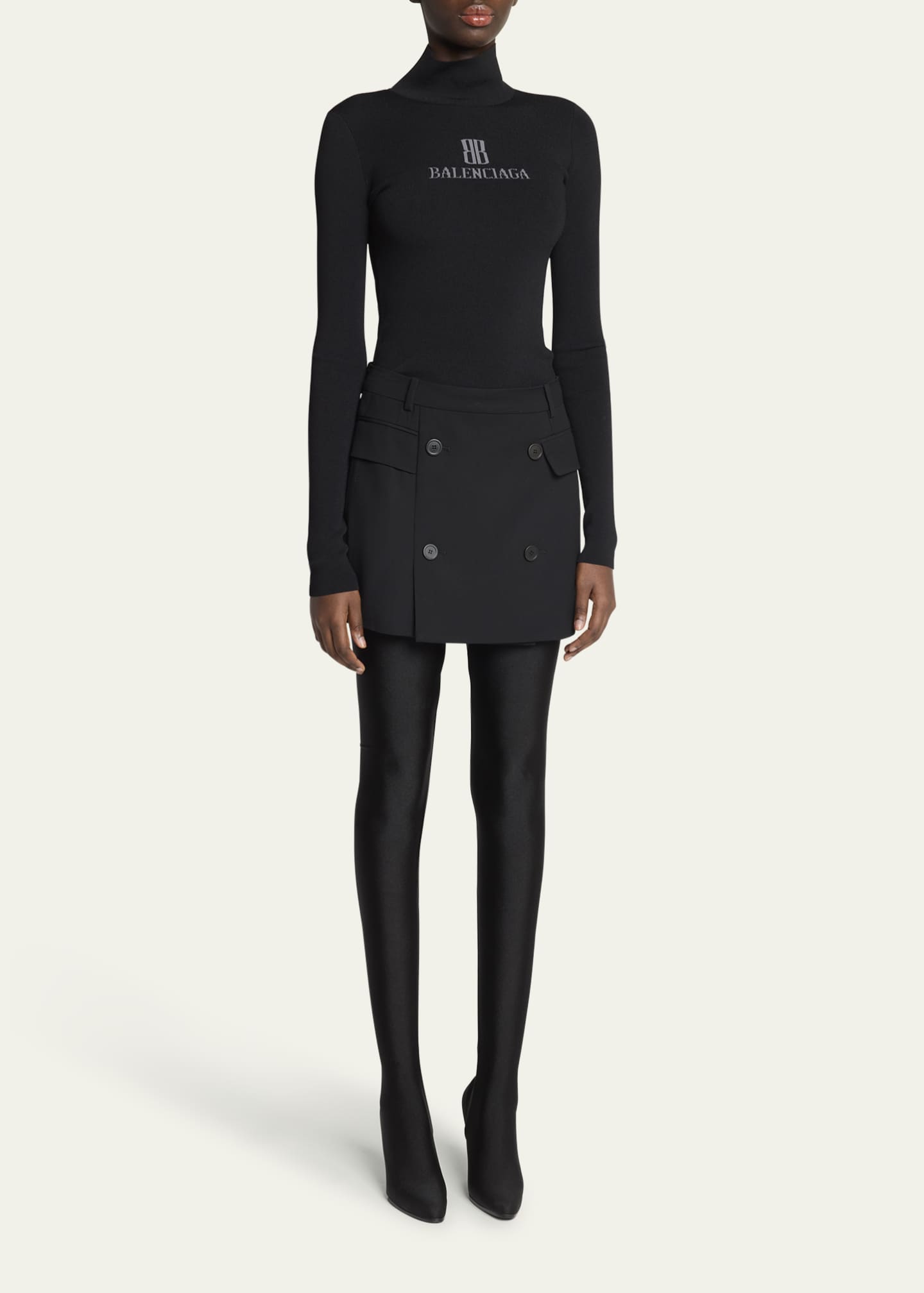 ミニスカート BALENCIAGA Balenciaga Tailored Mini Skirt Women's Lingerie Mini Tailored Skirt in Black | Balenciaga US