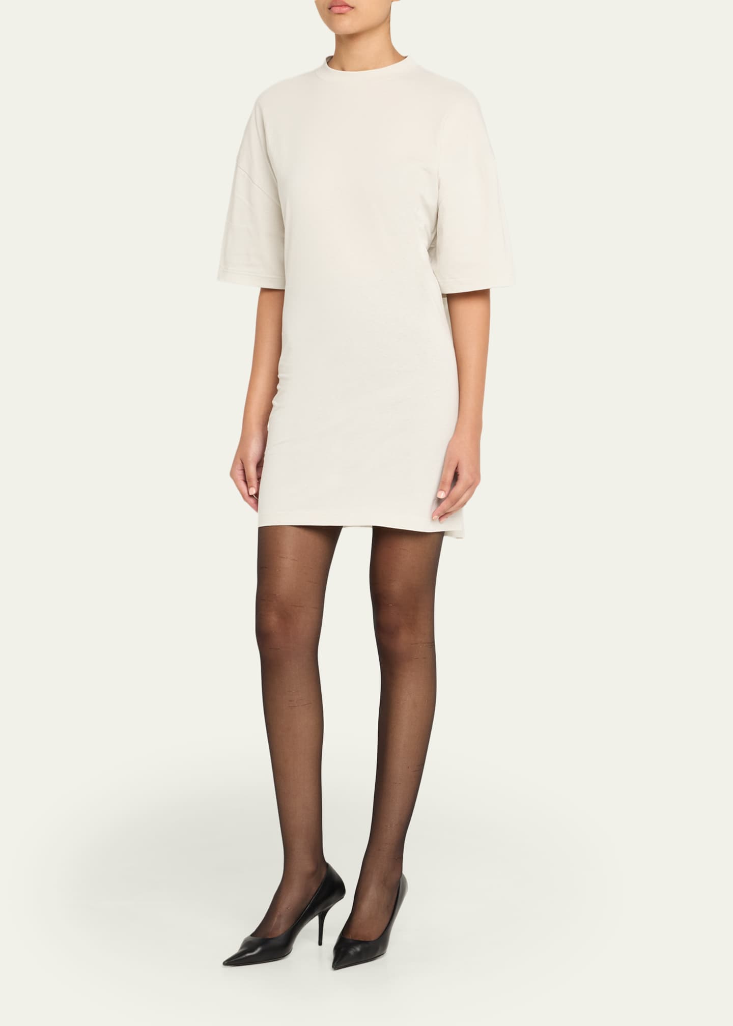 ワンピース BALENCIAGA Cotton jersey Semi fitted short dress Cotton jersey Semi fitted short dress BALENCIAGA - Nugnes1920