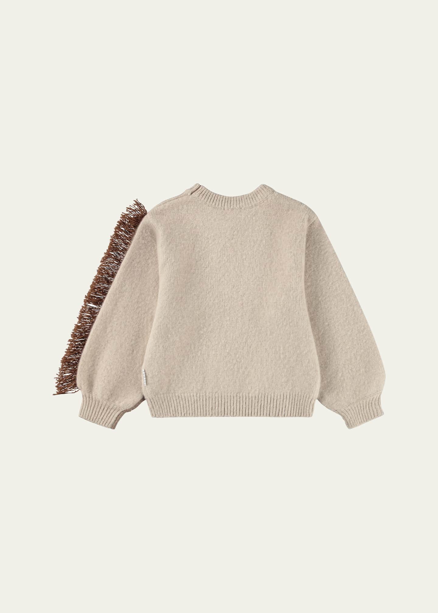 小物 FREEWHEELERS  HAND-KNIT FRINGEDMUFFLER FREEWHEELERS 