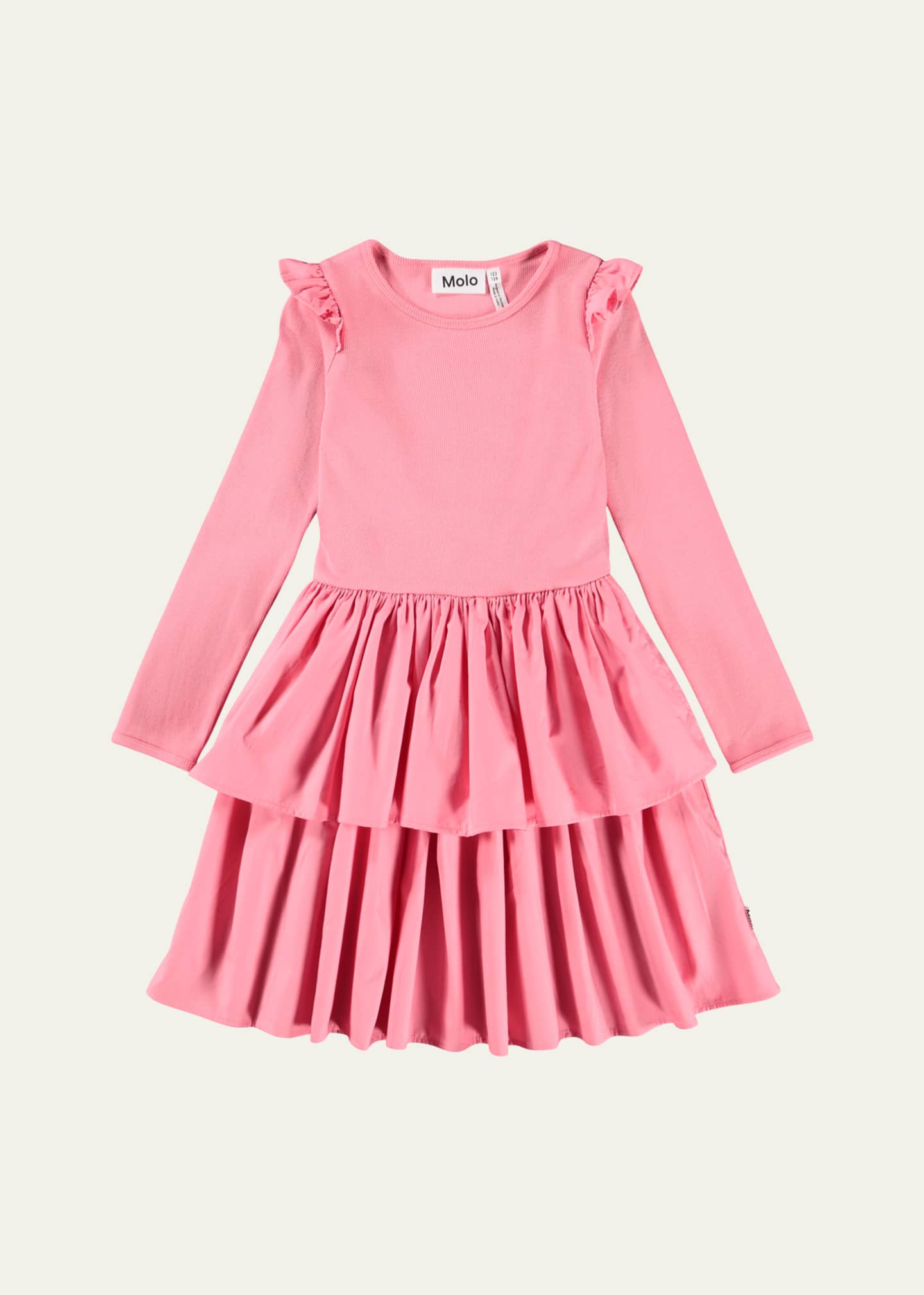 Molo Girl's Cathi Long-Sleeve Dress, Size 7-14 Image 1 of 3