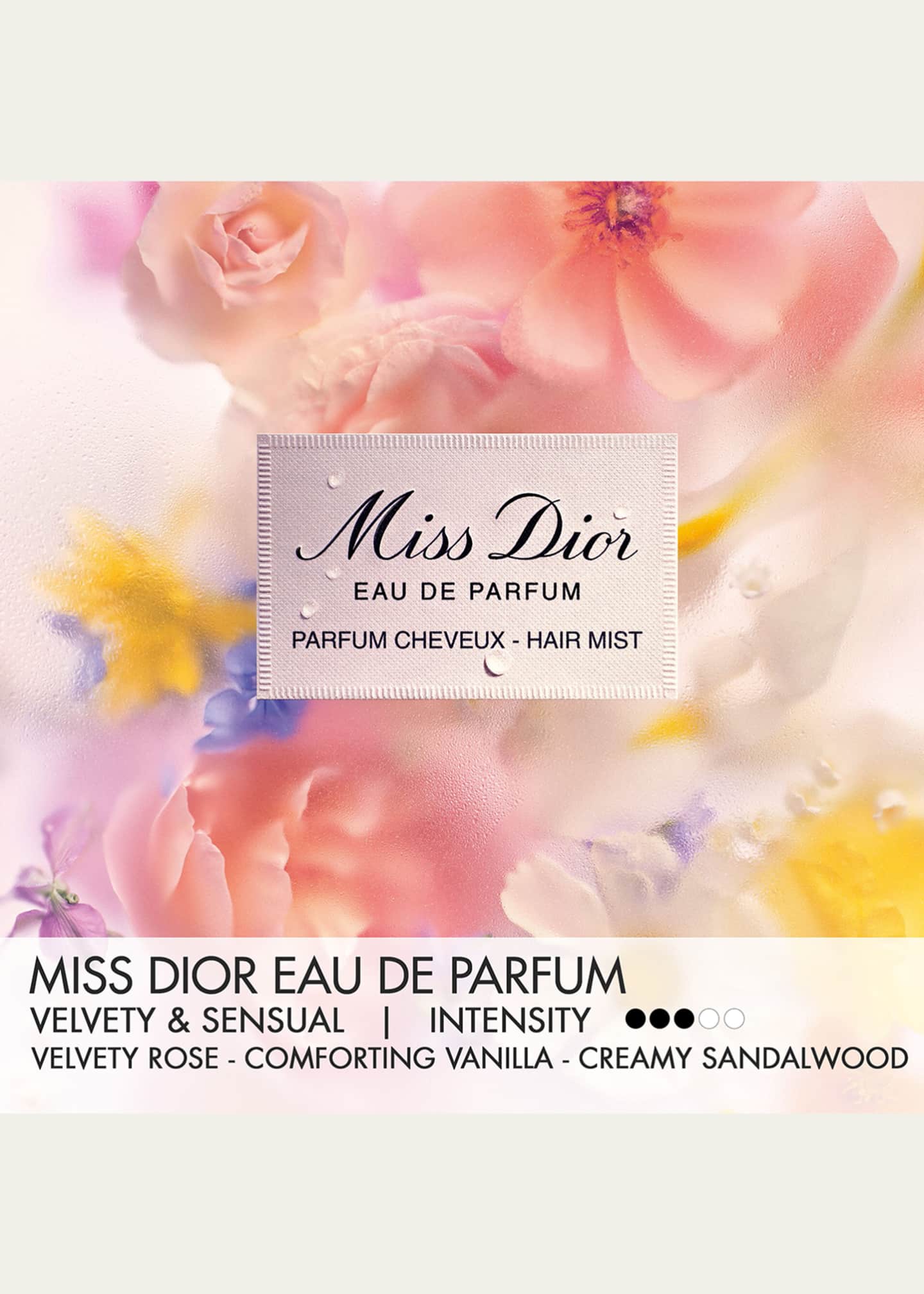 DIOR Miss Dior Eau de Parfum Hair Mist, 1 oz. Image 2 of 3