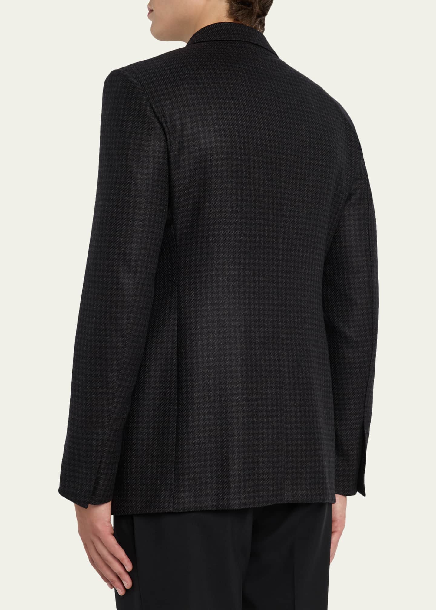 TOM FORD Men's Wool Pied De Poule Single-Breasted Sport Coat Image 3 of 8
