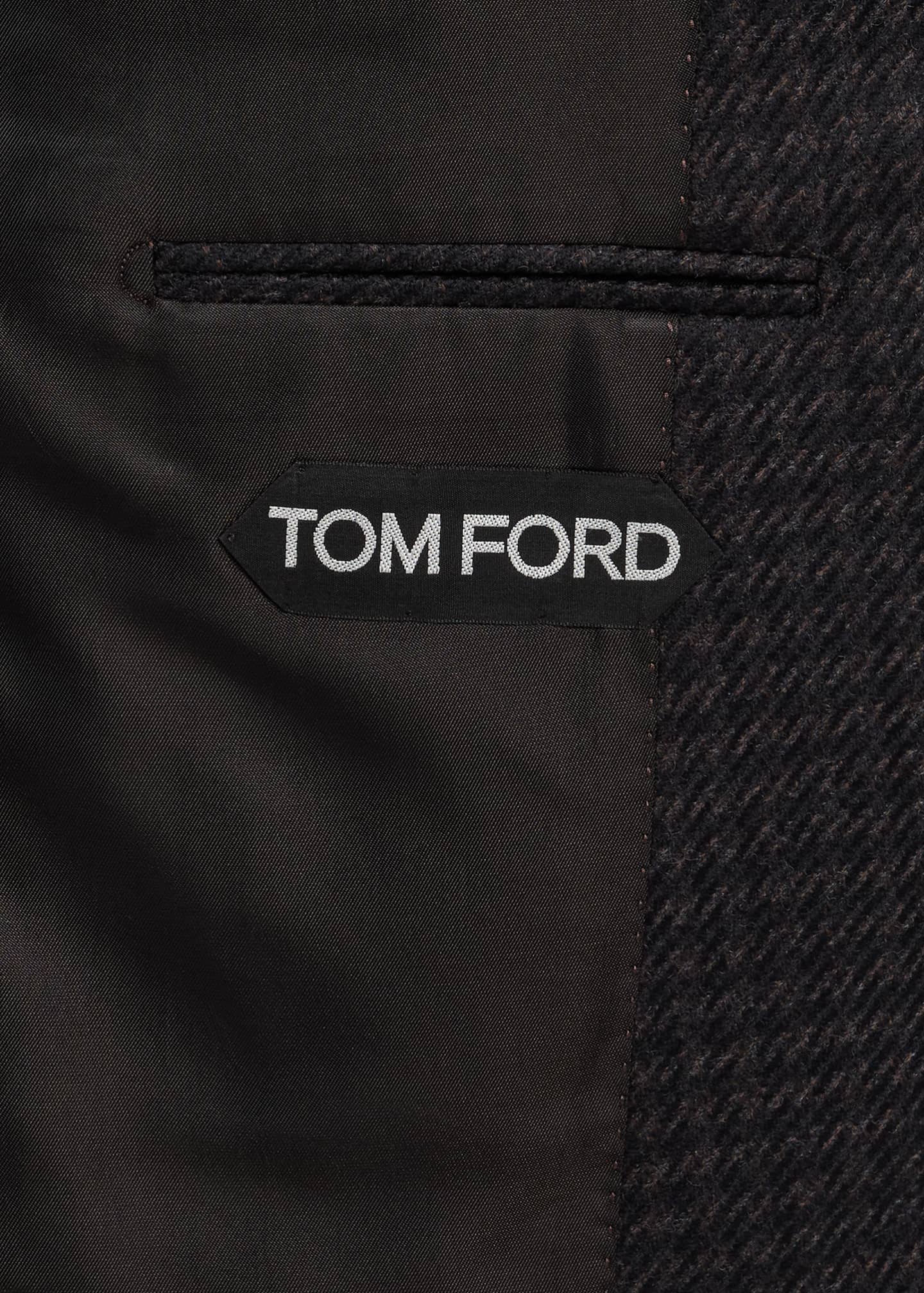 TOM FORD Men's Wool Pied De Poule Single-Breasted Sport Coat Image 6 of 8