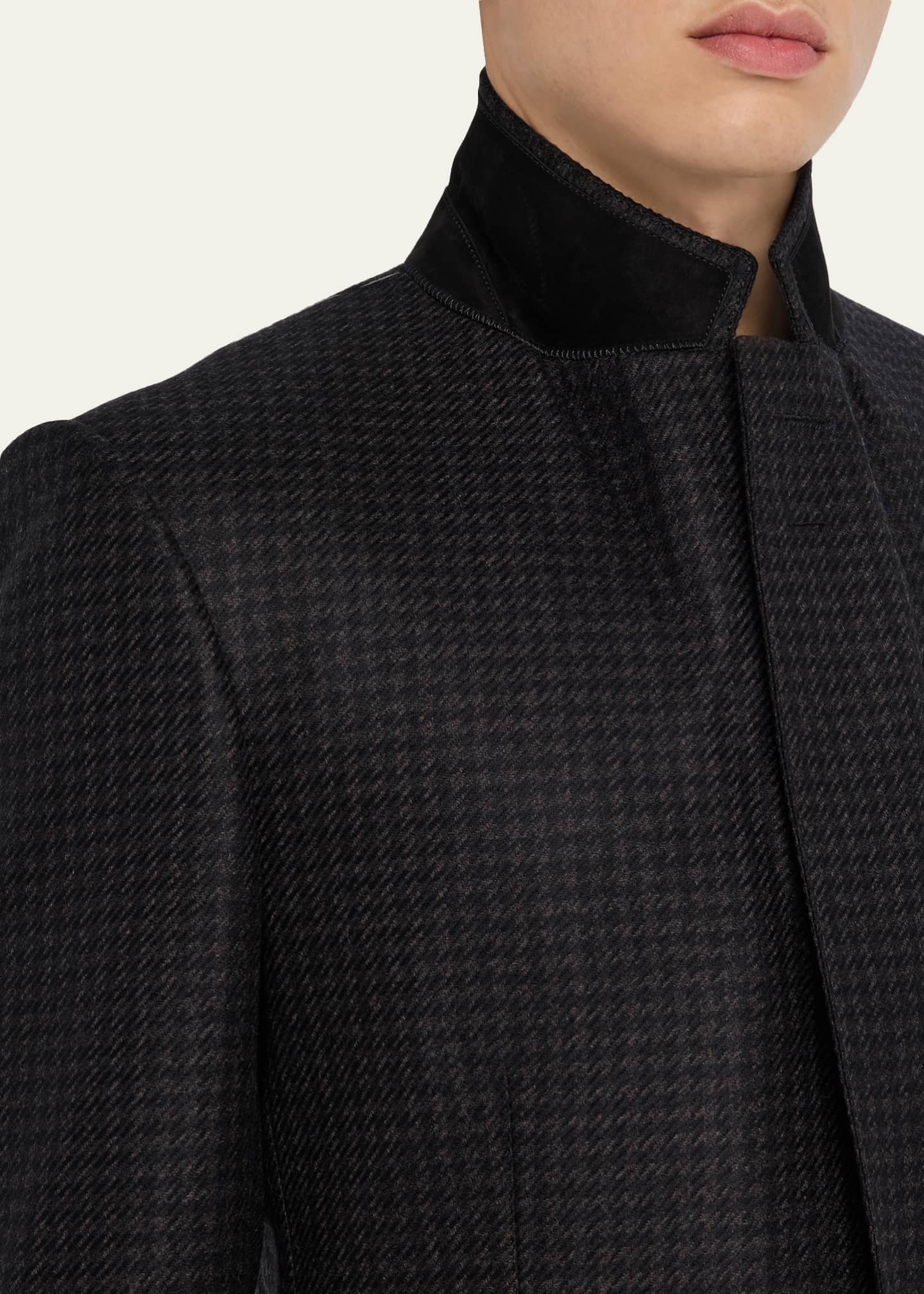 TOM FORD Men's Wool Pied De Poule Single-Breasted Sport Coat Image 7 of 8