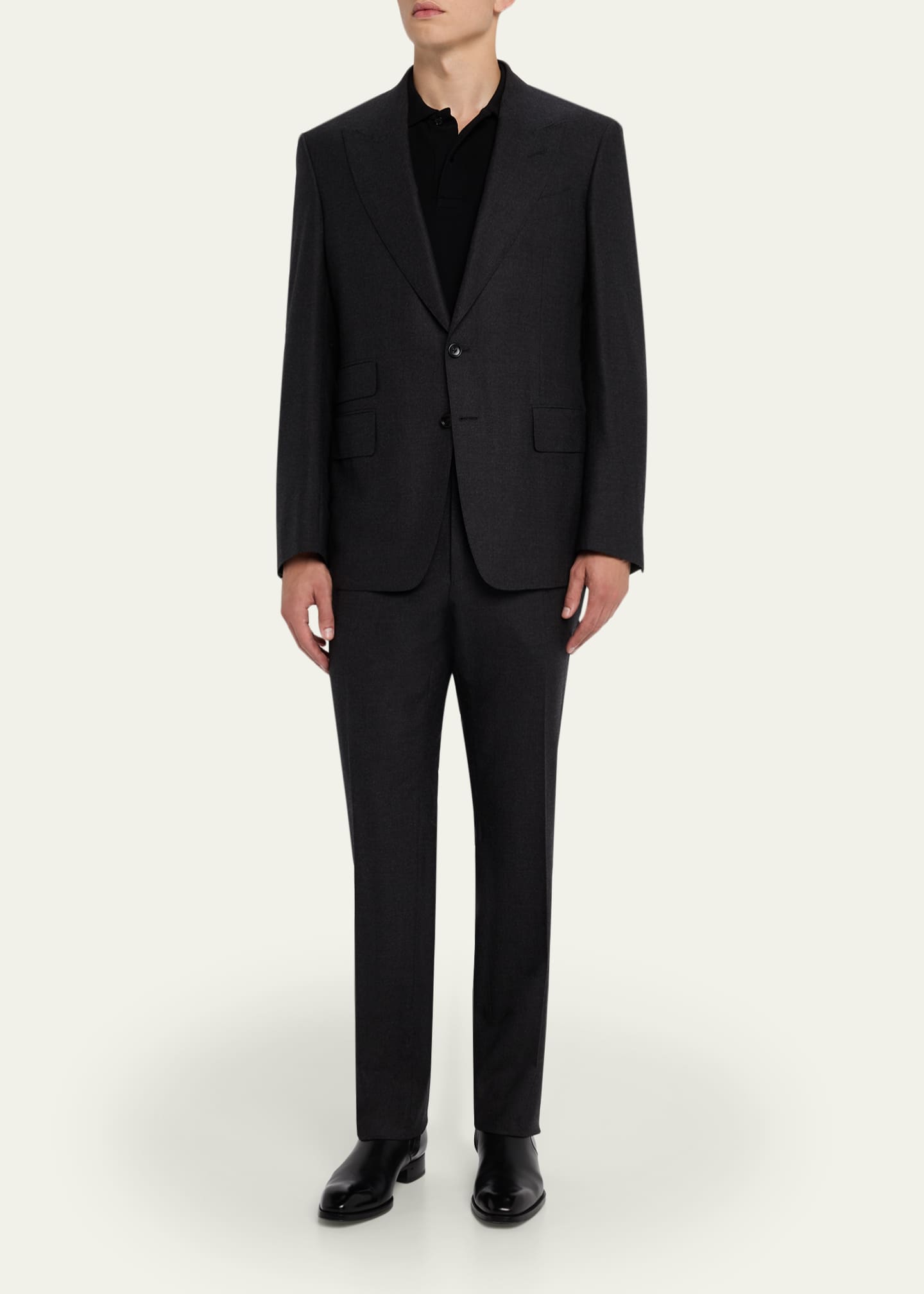 TOM FORD Men's Wool Flannel Notch Lapel Two-Piece Suit Image 2 of 8