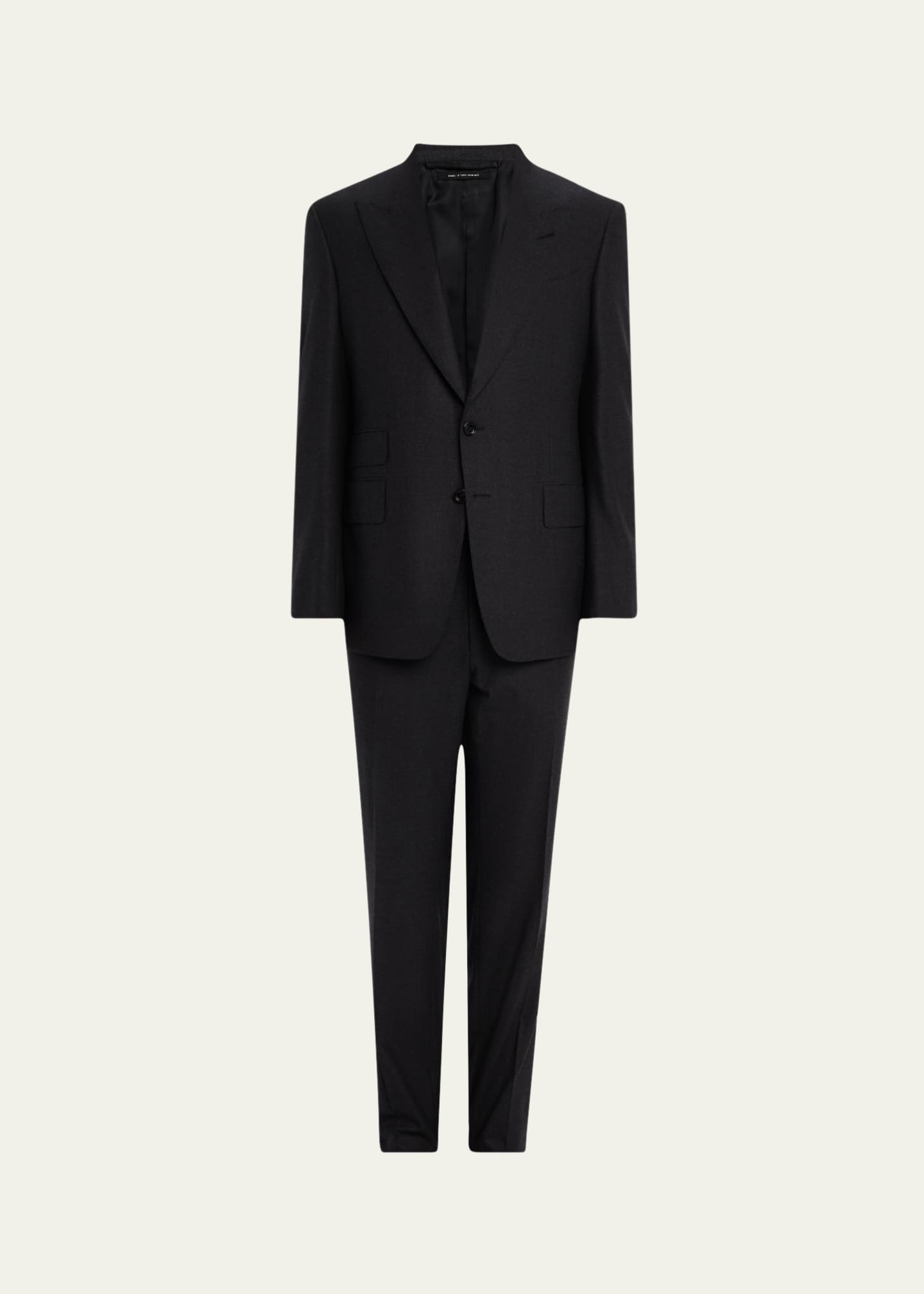 TOM FORD Men's Wool Flannel Notch Lapel Two-Piece Suit Image 1 of 8