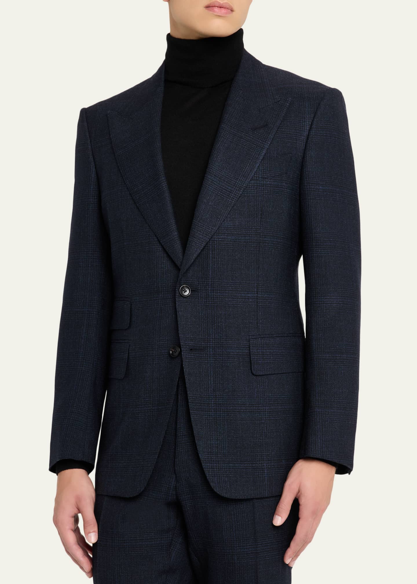 TOM FORD Men's Check Single-Breasted Suit - Bergdorf Goodman