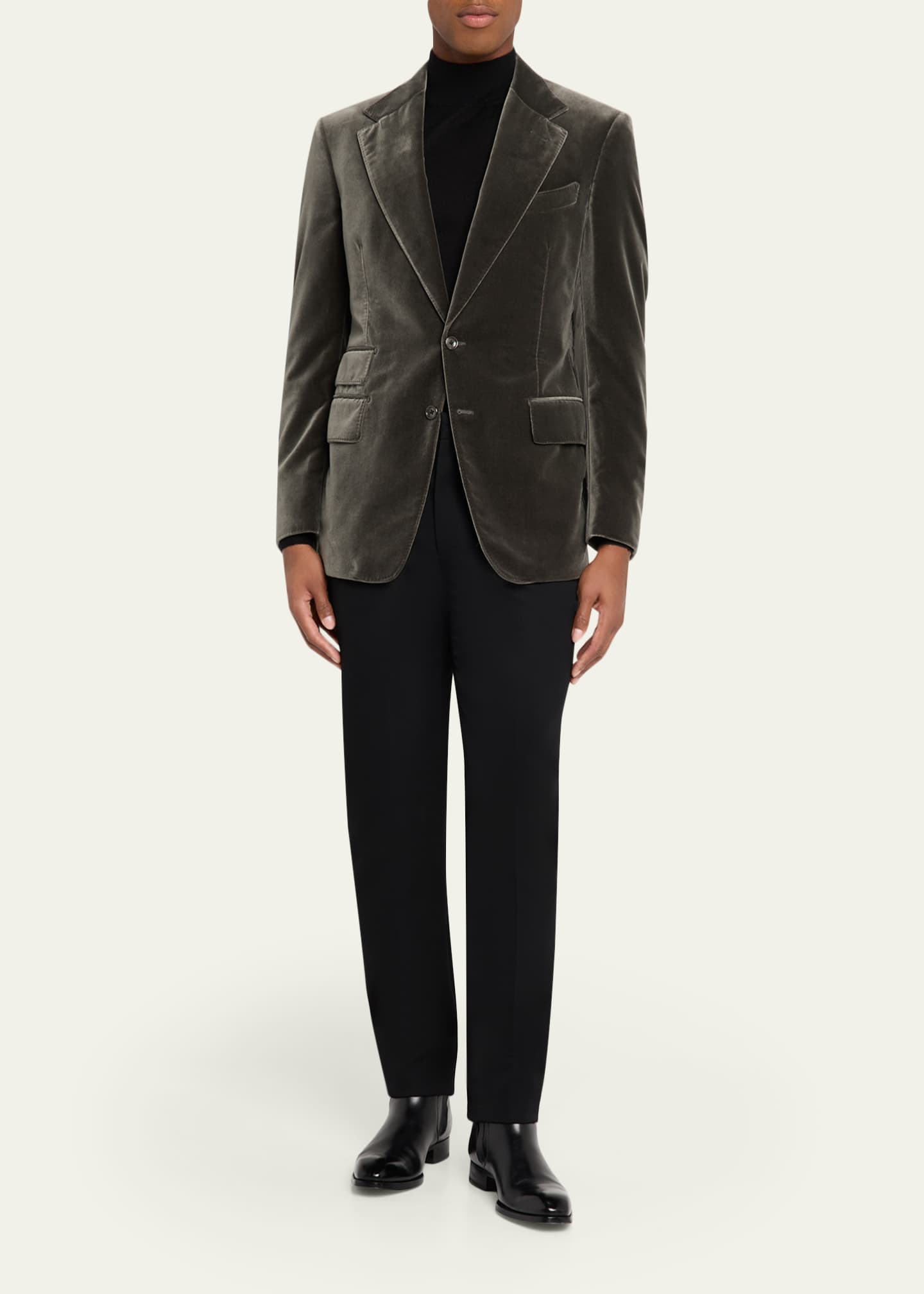 TOM FORD Men's Shelton Compact Velvet Jacket Image 2 of 5
