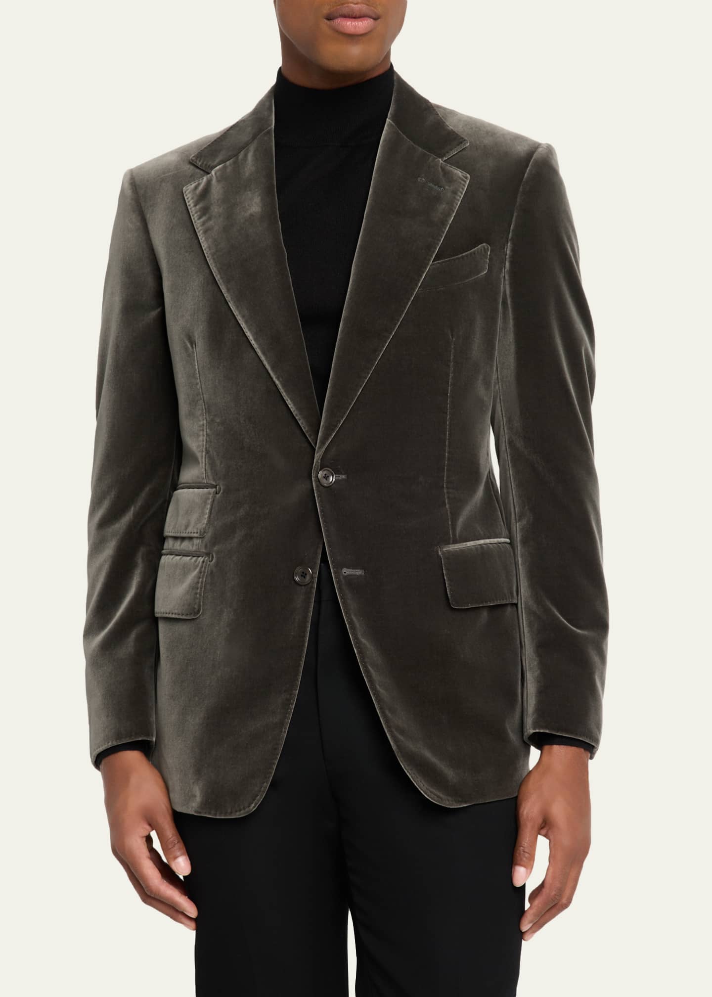 TOM FORD Men's Shelton Compact Velvet Jacket Image 4 of 5