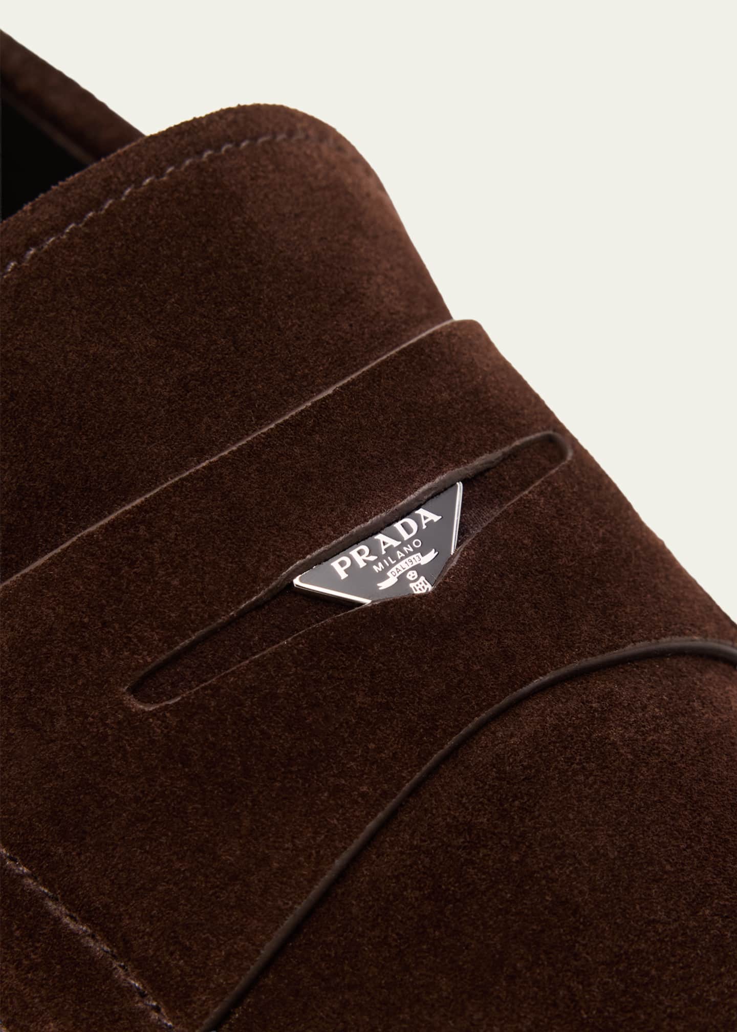 Men's Suede Tri-Coin Penny Loafers