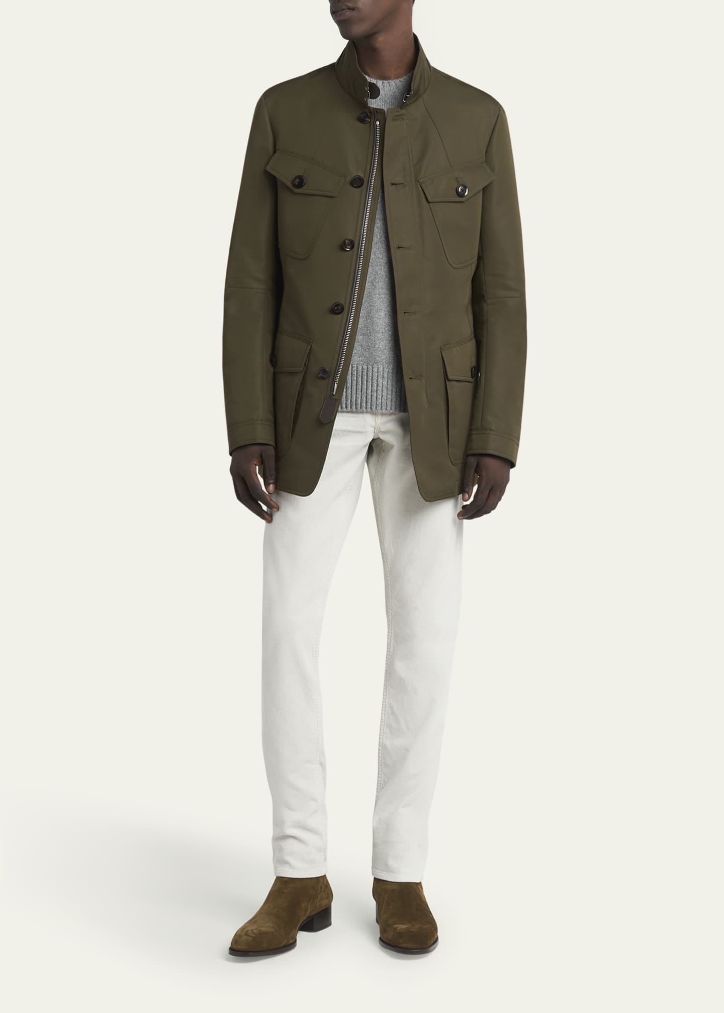 TOM FORD Men's 12 Waves Cord Slim Fit Pants Image 2 of 5