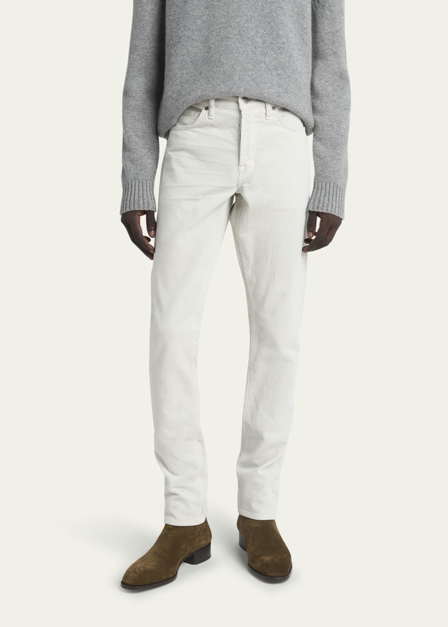 TOM FORD Men's 12 Waves Cord Slim Fit Pants Image 4 of 5