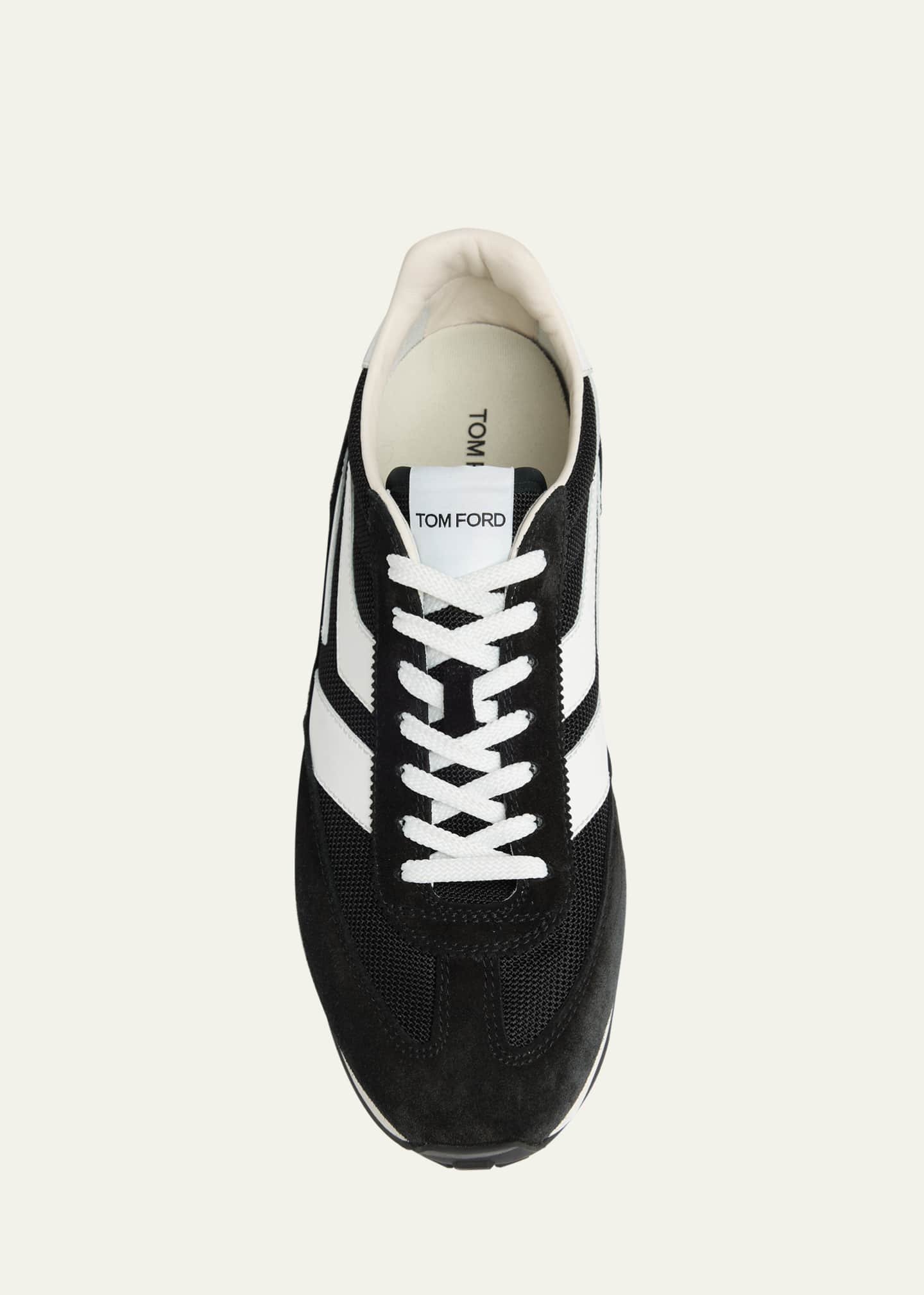 TOM FORD Men's Mick Tech Fabric and Suede Sneakers Image 6 of 6
