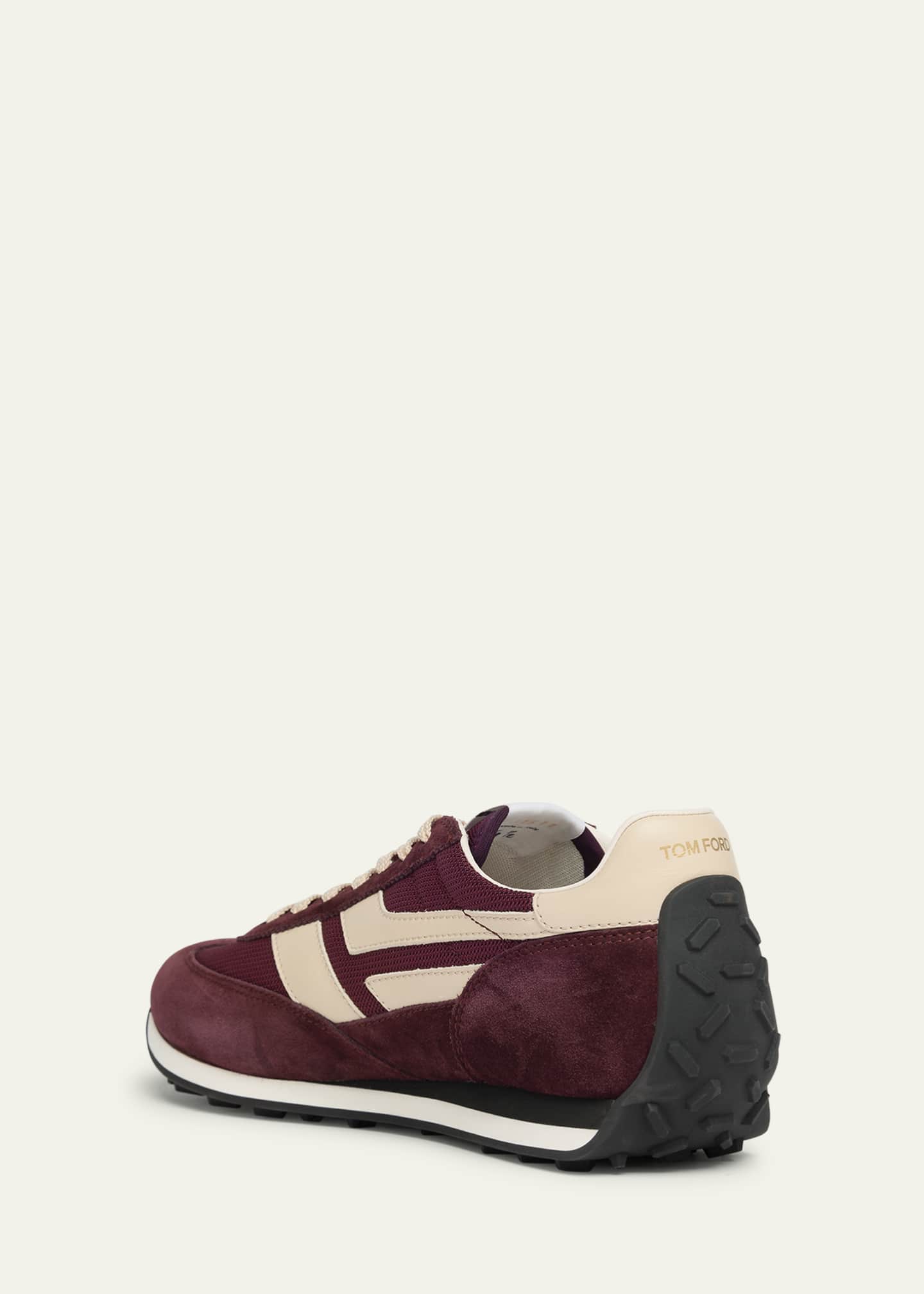 TOM FORD Men's Mick Tech Fabric and Suede Sneakers Image 4 of 6