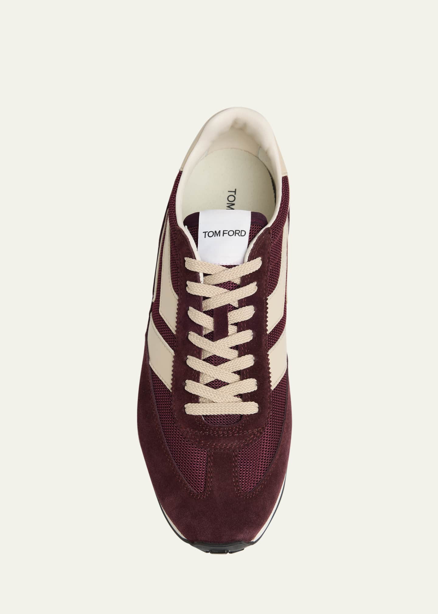 TOM FORD Men's Mick Tech Fabric and Suede Sneakers Image 6 of 6