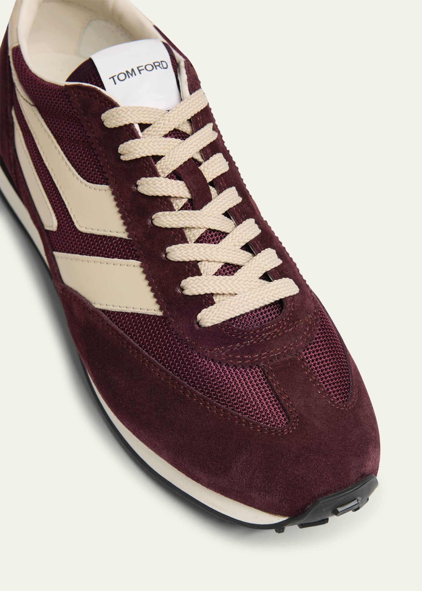TOM FORD Men's Mick Tech Fabric and Suede Sneakers Image 5 of 6