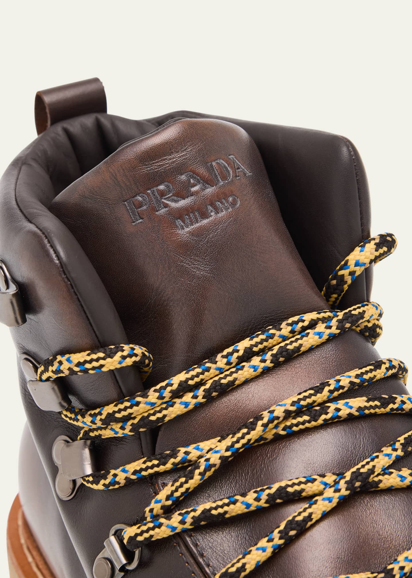 Men's St. Moritz Burnished Calfskin Hiking Boots