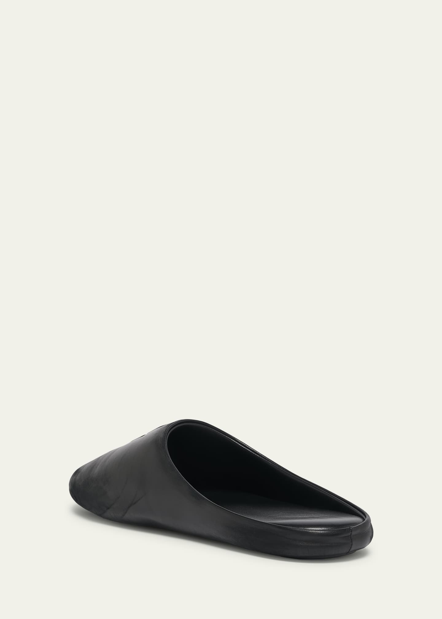Balenciaga Men's Chateau Leather Mule Flats Image 4 of 6