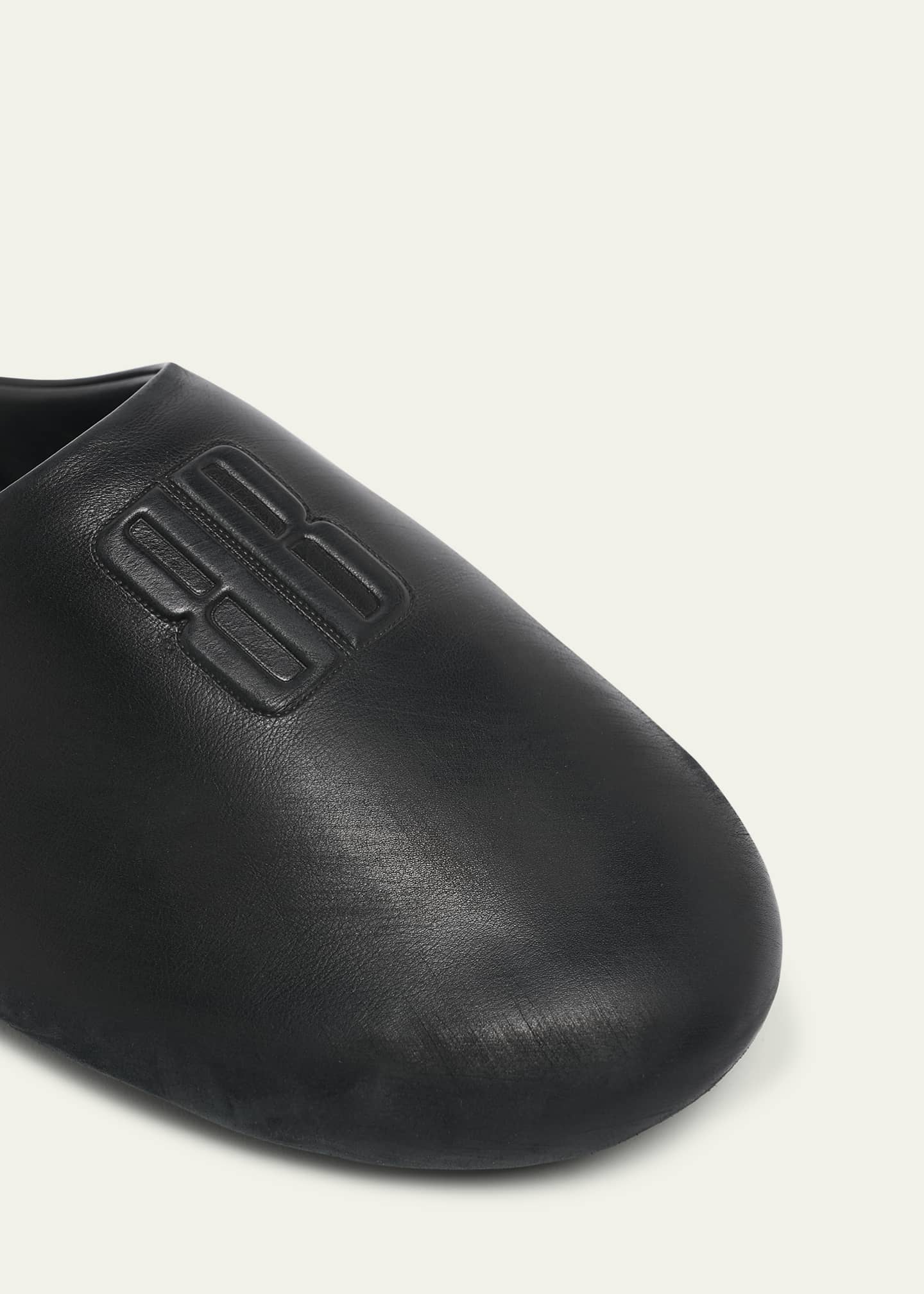 Balenciaga Men's Chateau Leather Mule Flats Image 5 of 6