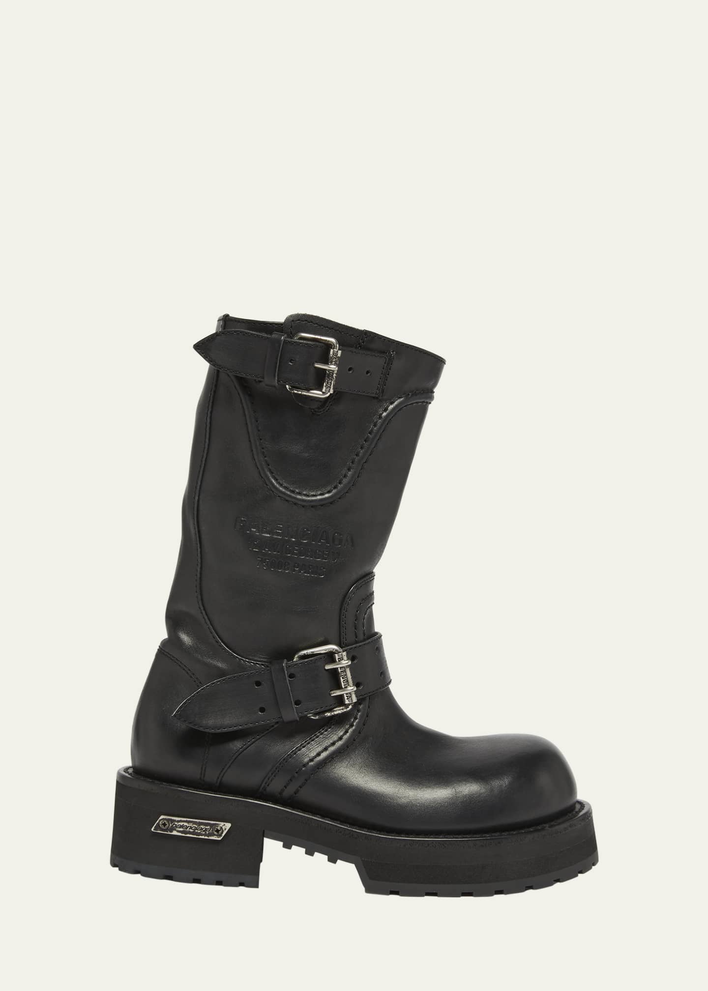 【2025年最新】大人気ブランドの人気アイテム  Balenciaga Men's Venom Leather Combat Boots - Bergdorf Goodman 靴