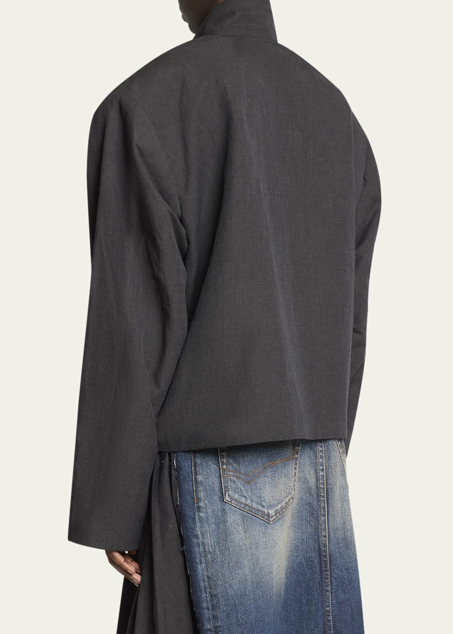 Balenciaga Oversized Tailored Tracksuit Jacket - Bergdorf Goodman