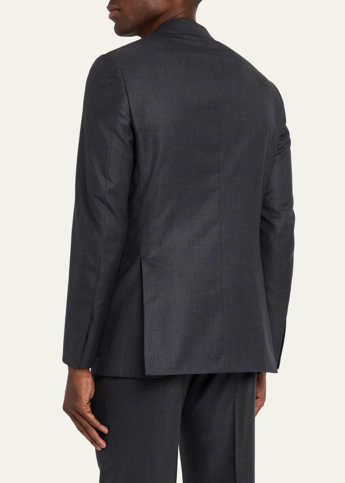 Brioni Men's Wool and Silk Tonal Check Two-Piece Suit Image 3 of 8