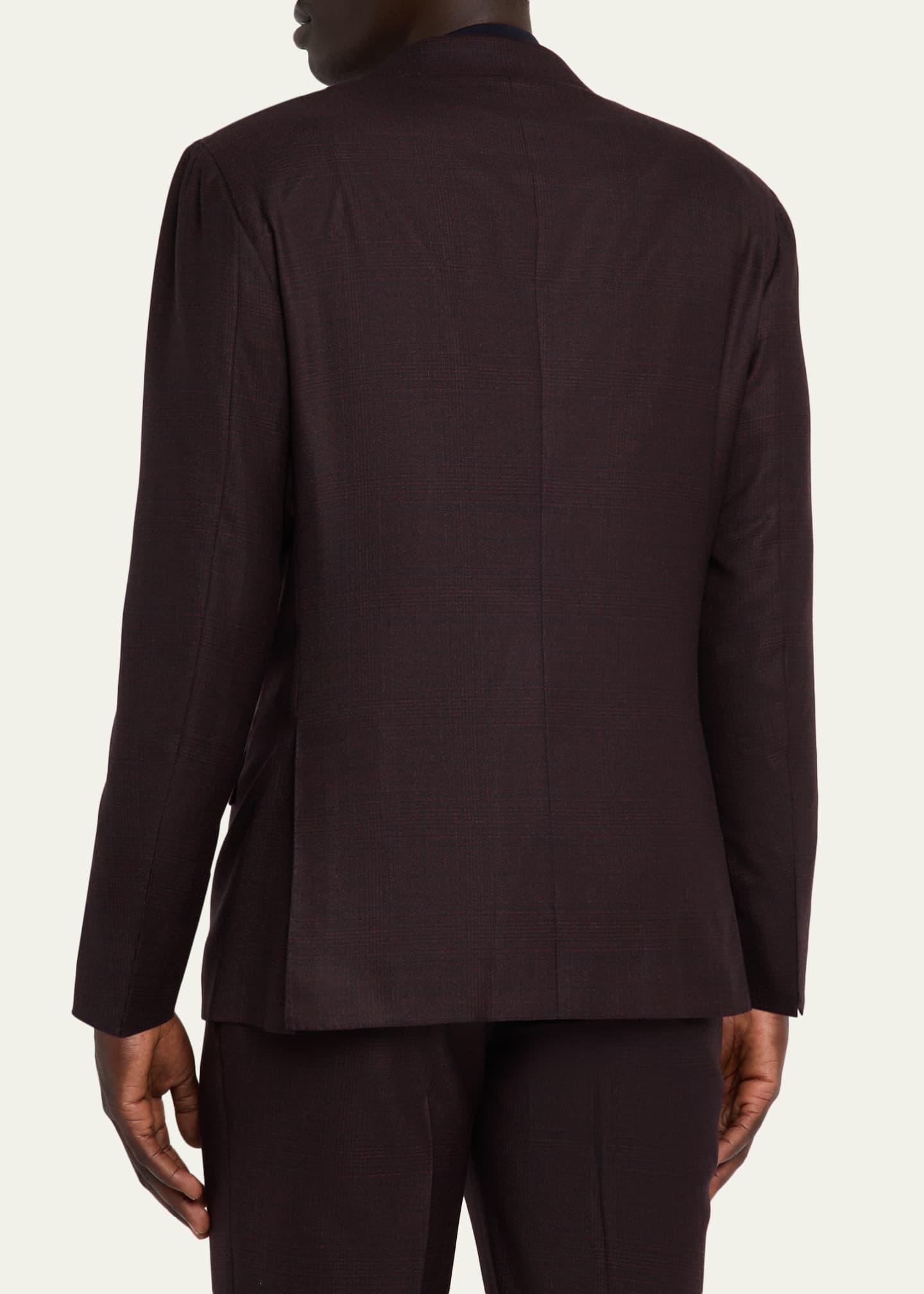 Kiton Men's Cashmere Plaid Modern Fit Two-Piece Suit Image 5 of 8