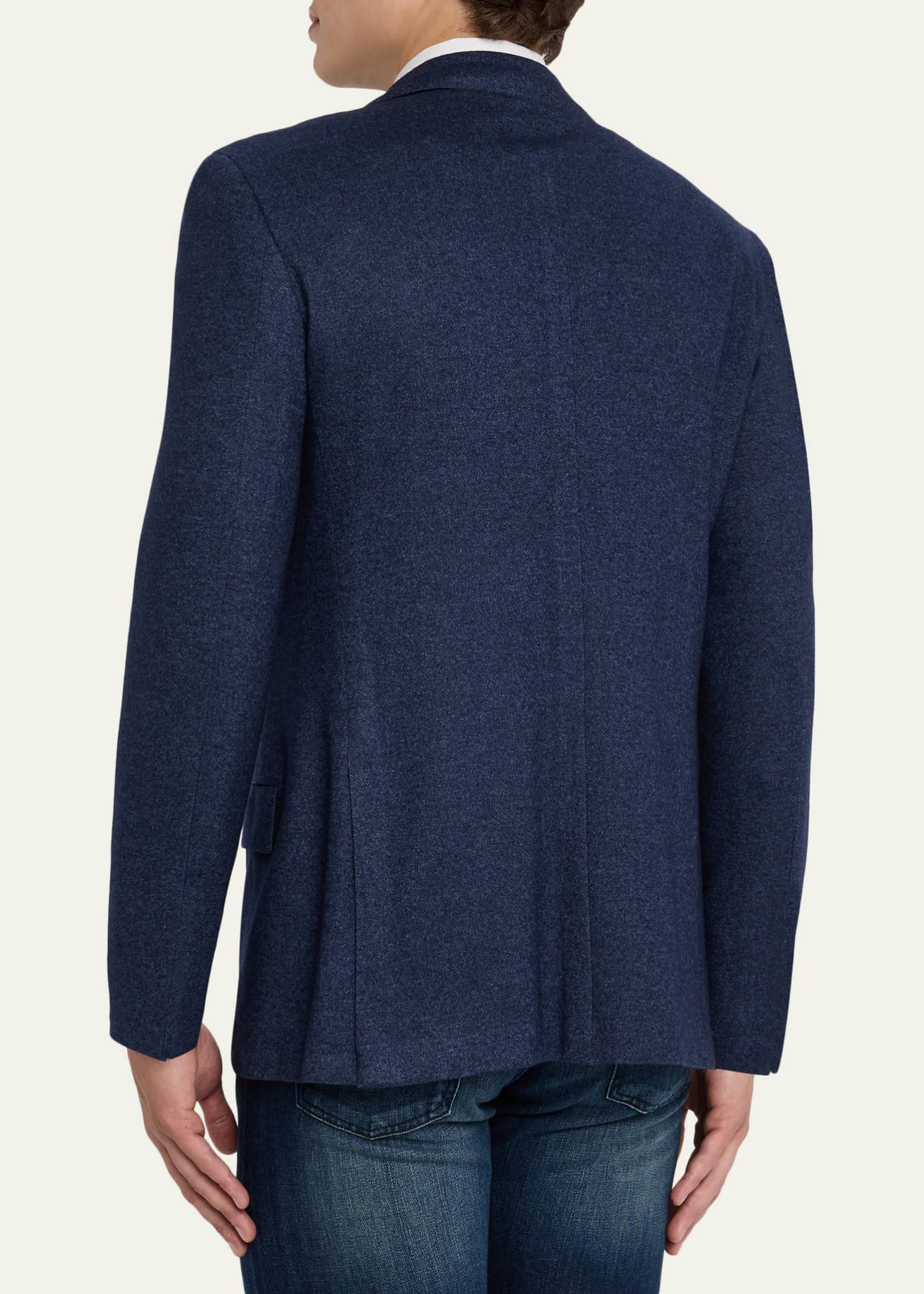 Kiton Men's Silk and Cashmere Jersey Single-Breasted Sport