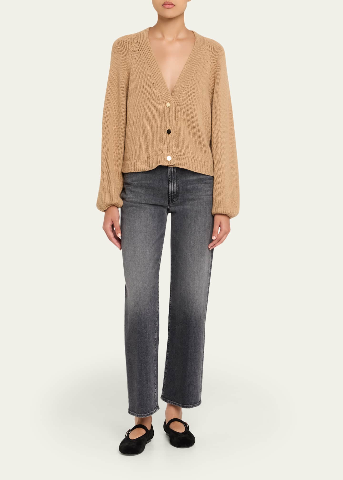 Officine Generale Jaimie Italian Wool Cardigan Image 2 of 5