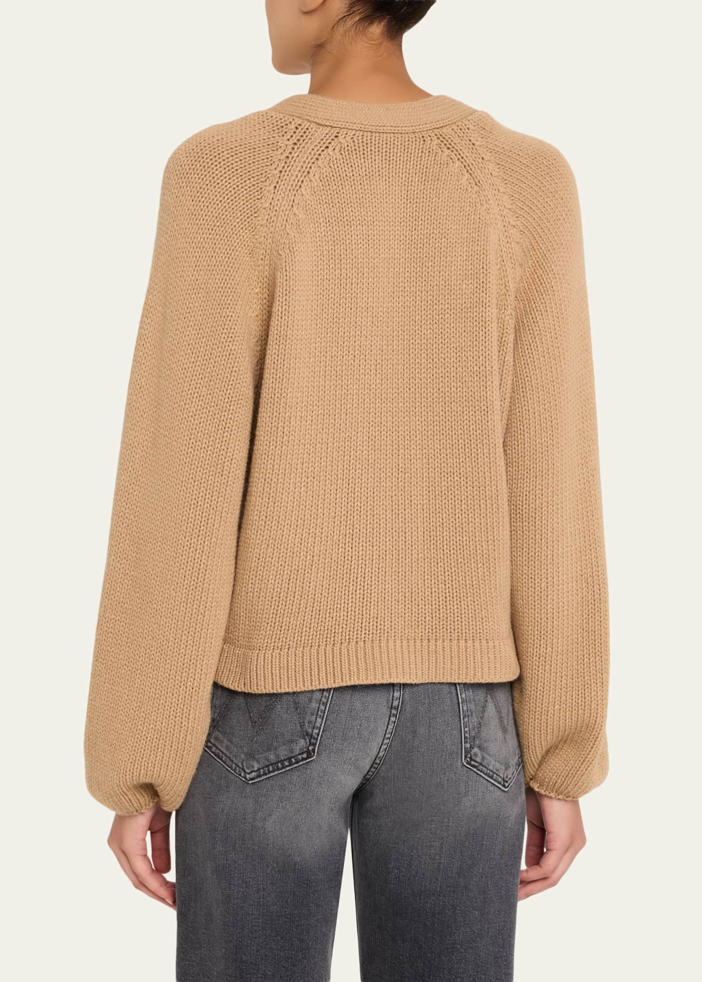 Officine Generale Jaimie Italian Wool Cardigan Image 3 of 5