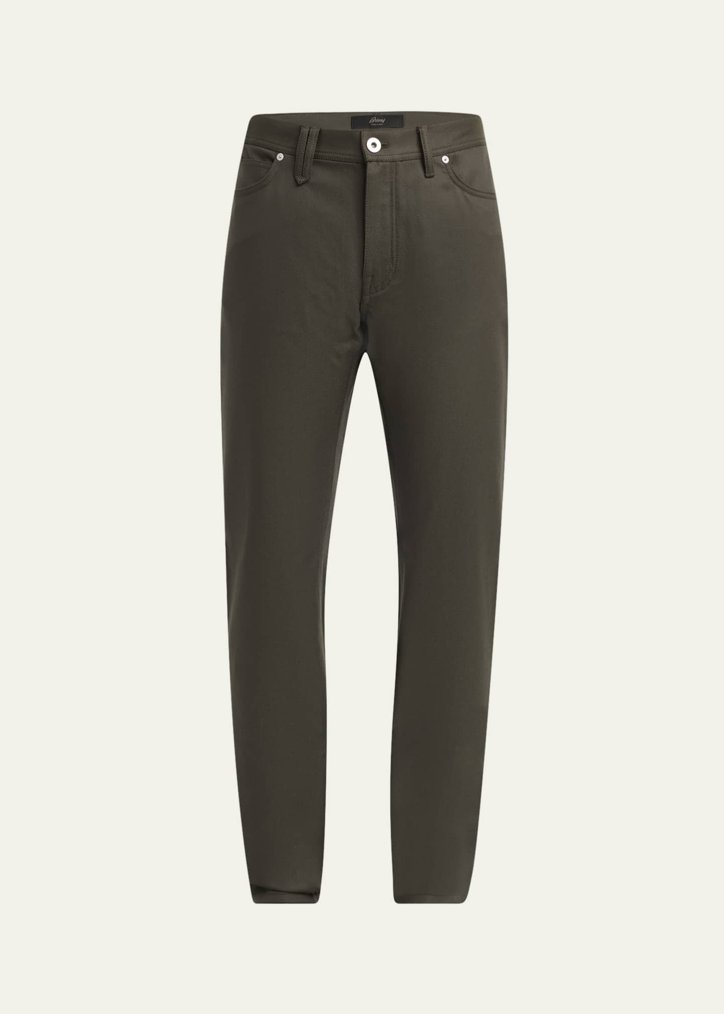 Brioni Men's Slim Twill Five-Pocket Pants Image 1 of 5