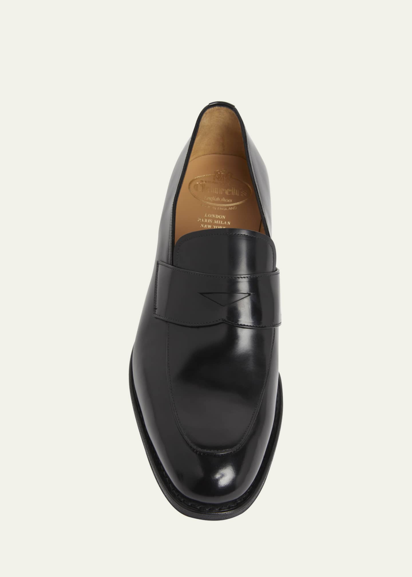 Church's Men's Hertford Leather Rubber-Sole Penny Loafers