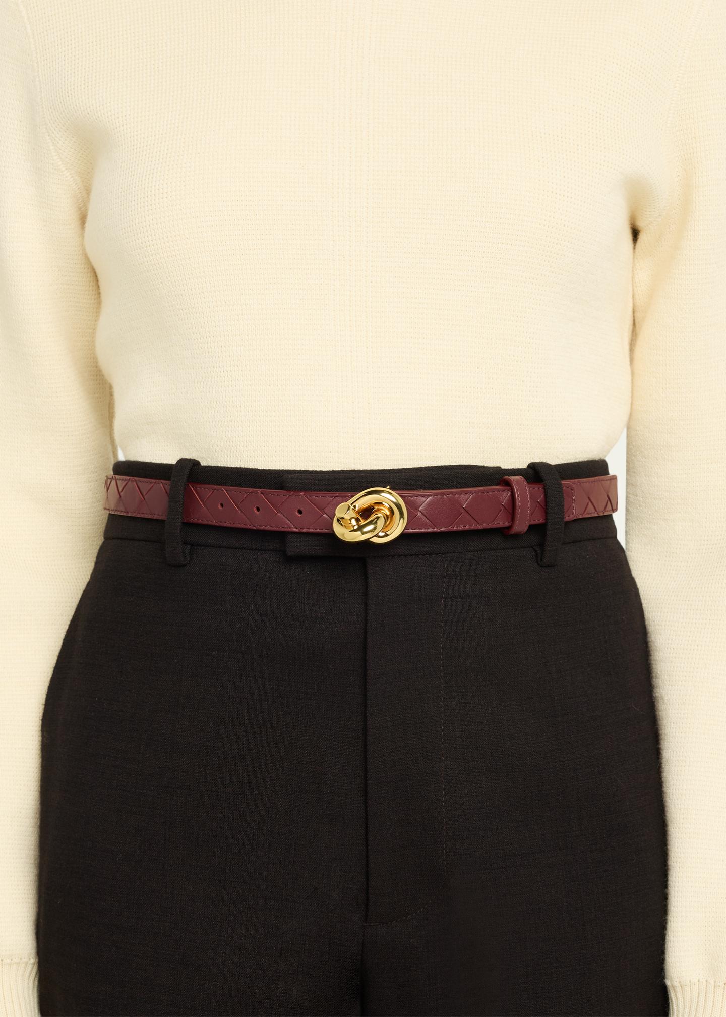 Bottega Veneta Intrecciato Leather Belt Bottega Veneta Men main image 3