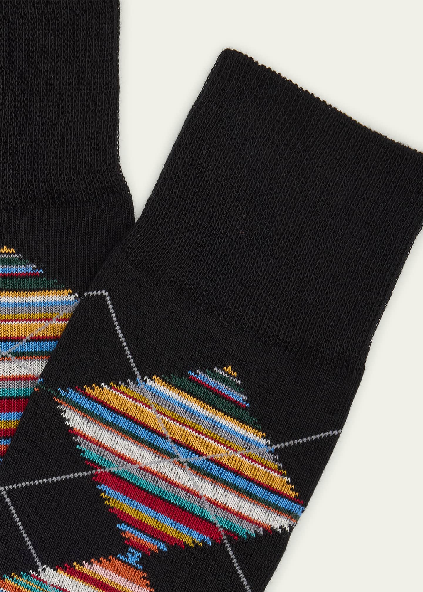 Paul Smith Men's Argyle Signature Stripe Crew Socks Image 2 of 2