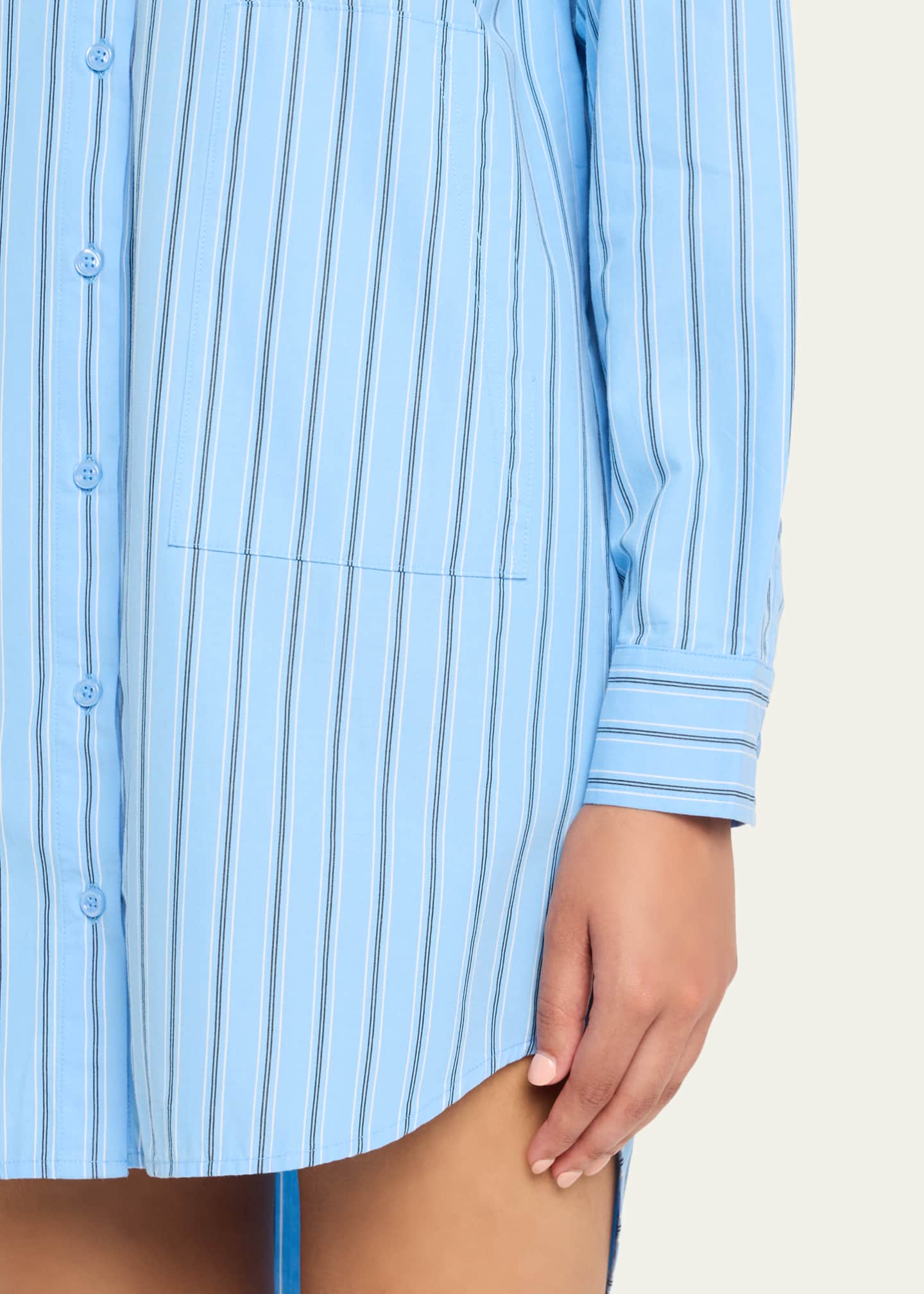 kule shirt dress KULE - The Terry Dress - Cream/Navy