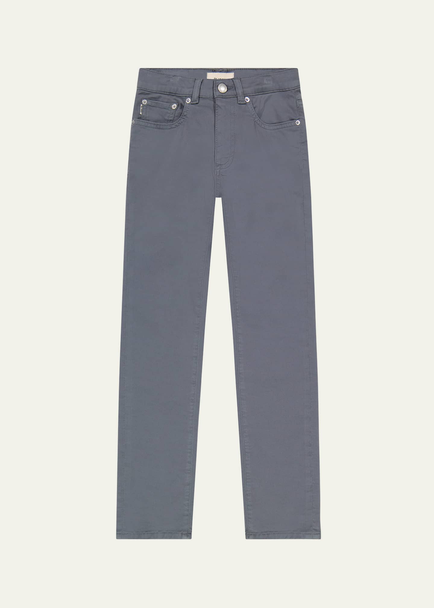 DL1961 Boy's Brady Slim Cotton Twill Pants, Size 3-7 Image 1 of 2